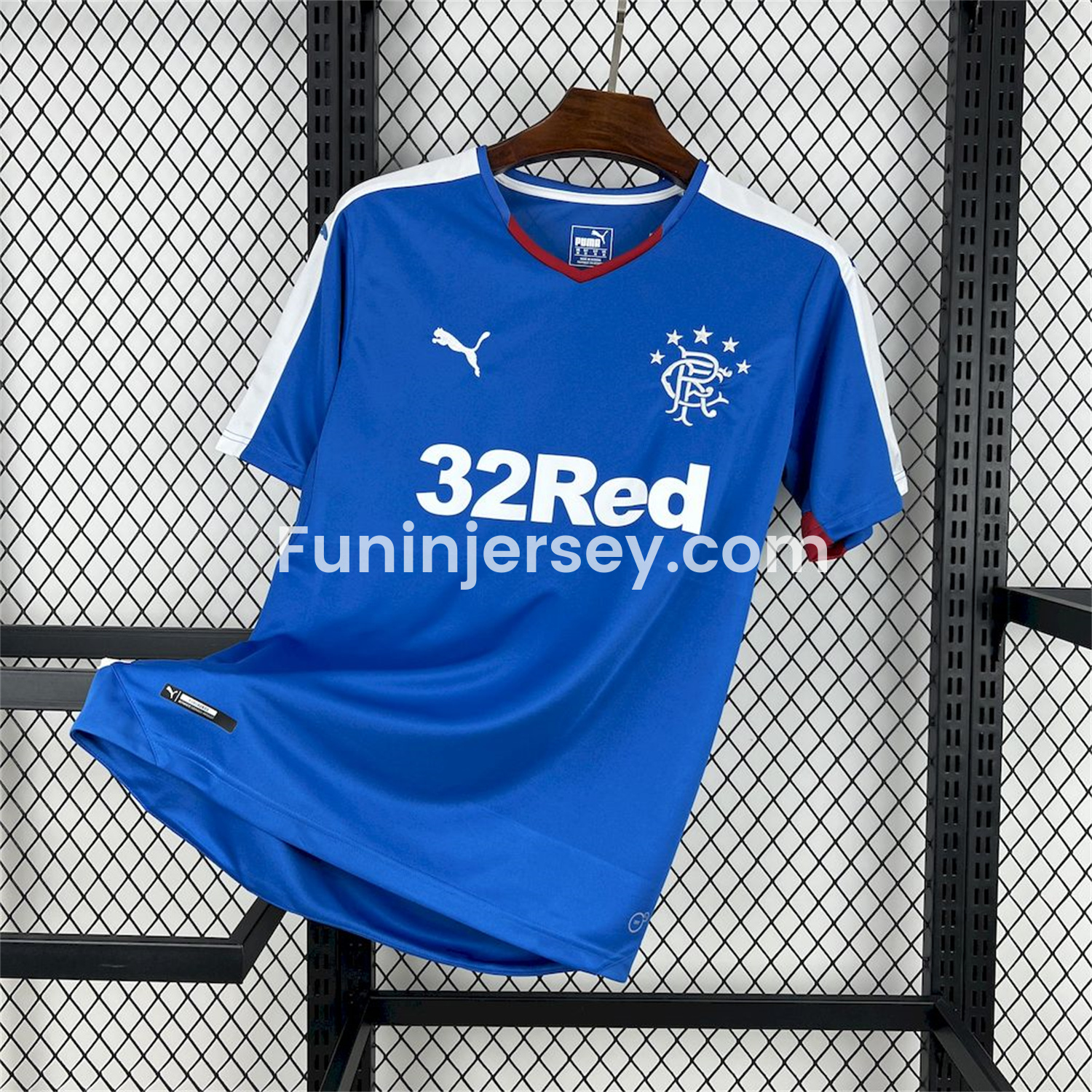 Funinjersey-Retro Glasgow Rangers 2015-16 Home Jersey