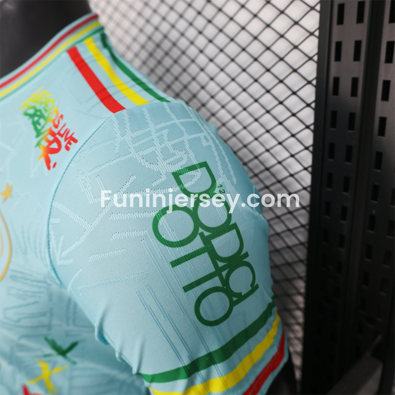 Funinjersey-Ajax x B-O-B Marly 25-26 Light Blue Special Edition Jersey - Player Version