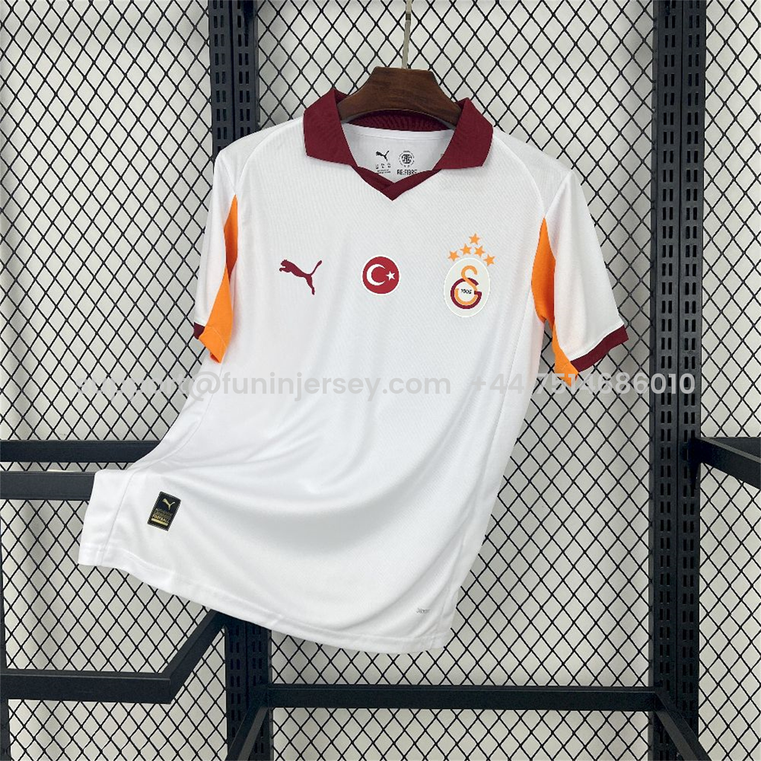 Funinjersey-Galatasaray 25-26 Away Unsponsored Jersey with Five Stars - Fans Version