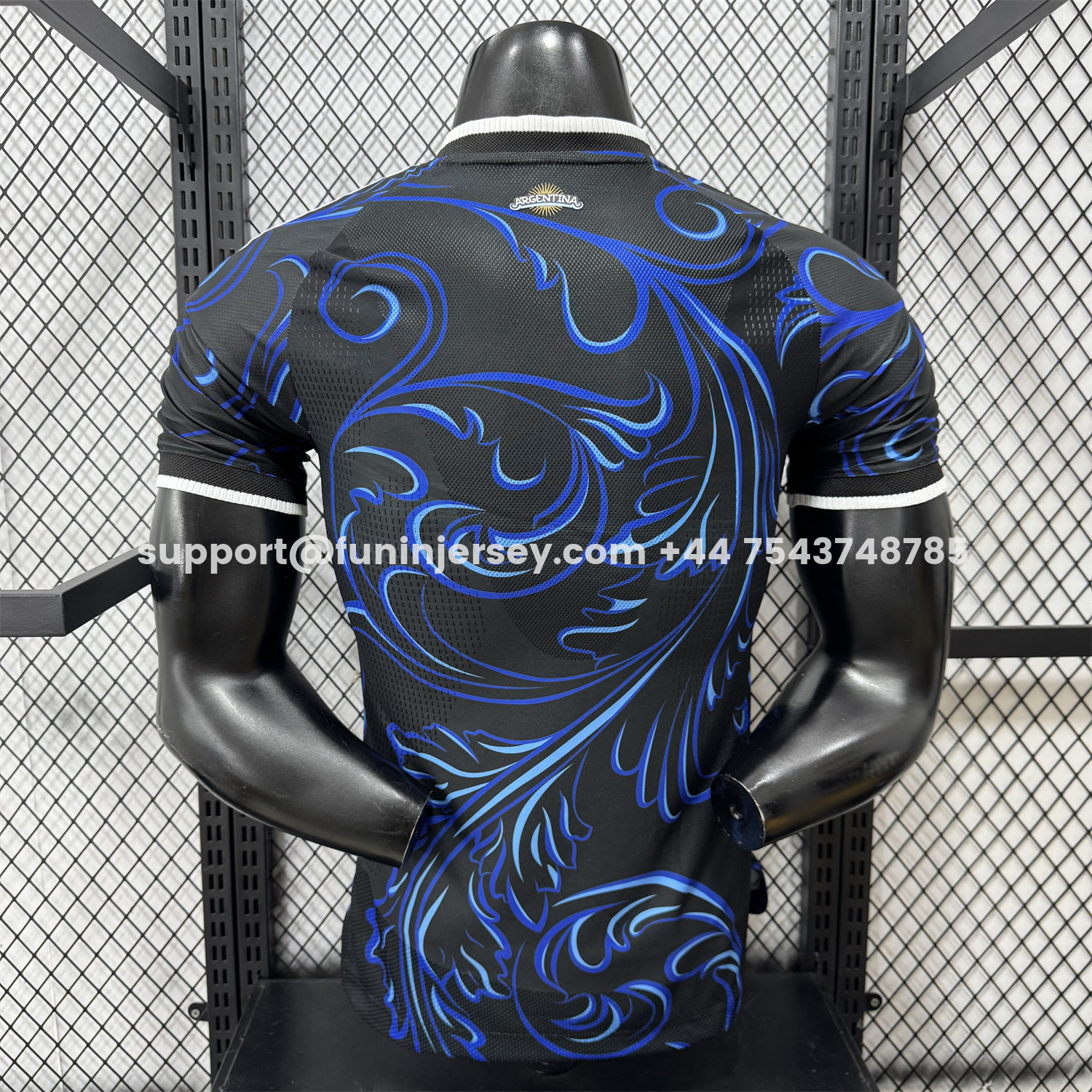Funinjersey-Argentina 2026 Away Deep Blue Jersey - Player Version