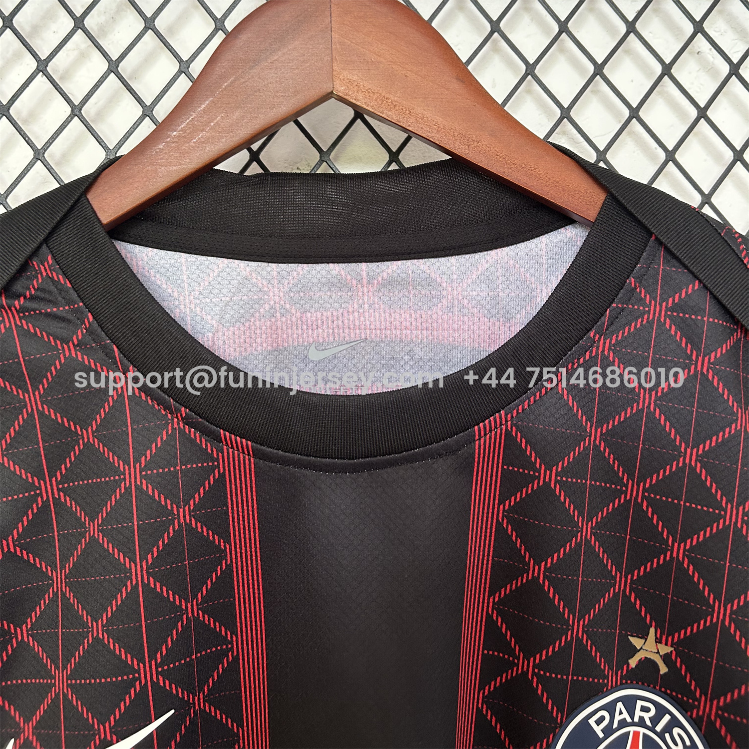 Funinjersey-Paris Saint-Germain PSG 25-26 Red Pre-Match Training Jersey - Fans Version