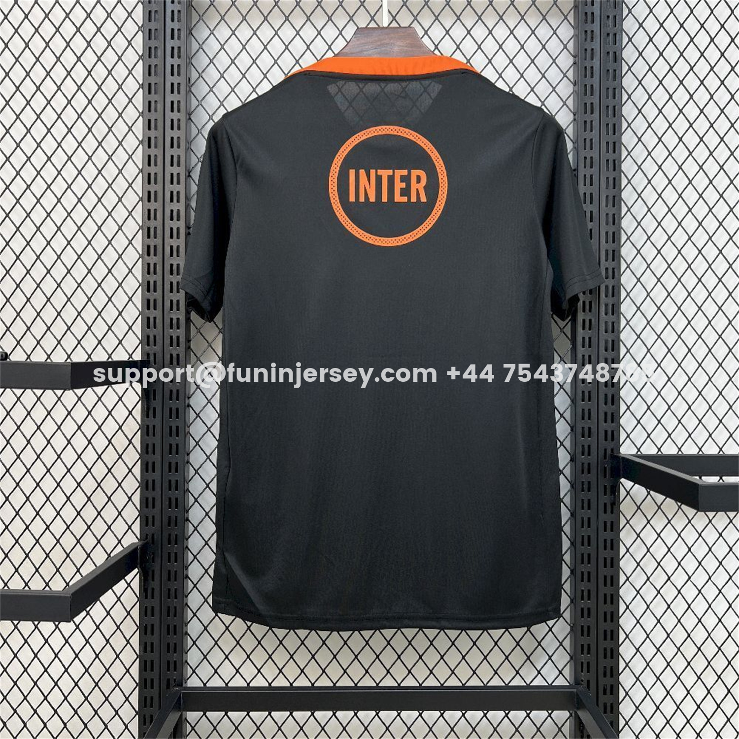Funinjersey-Inter Milan 25-26 Orange And Black Training Jersey - Fans Version