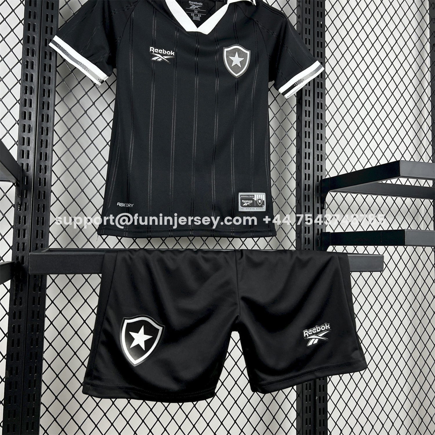 Funinjersey-Botafogo 25-26 Away Unsponsored Kids Kit