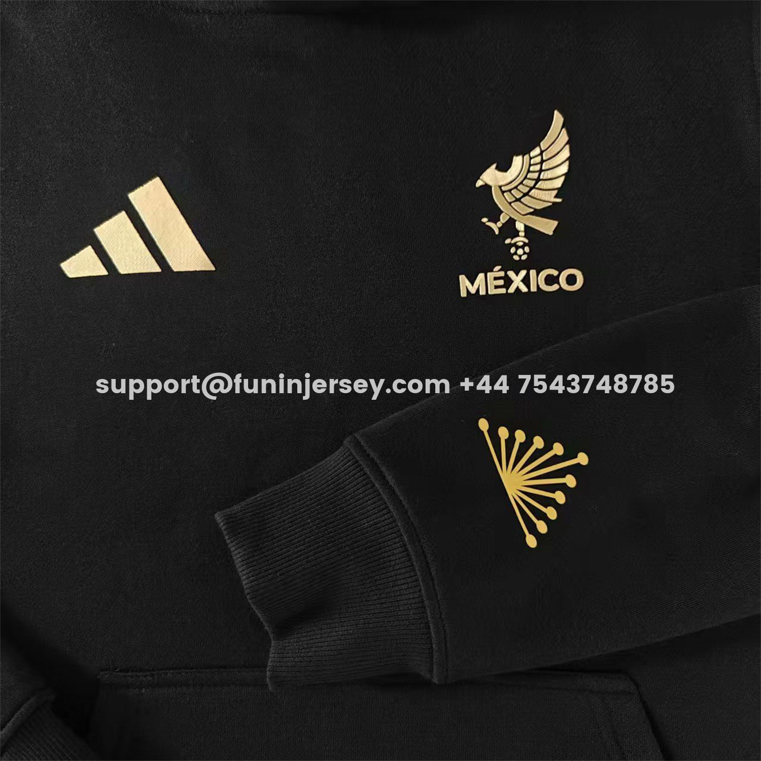 Funinjersey-Mexico 2025 Gold Cup Black Special Edition Unisex Pullover Hoodie