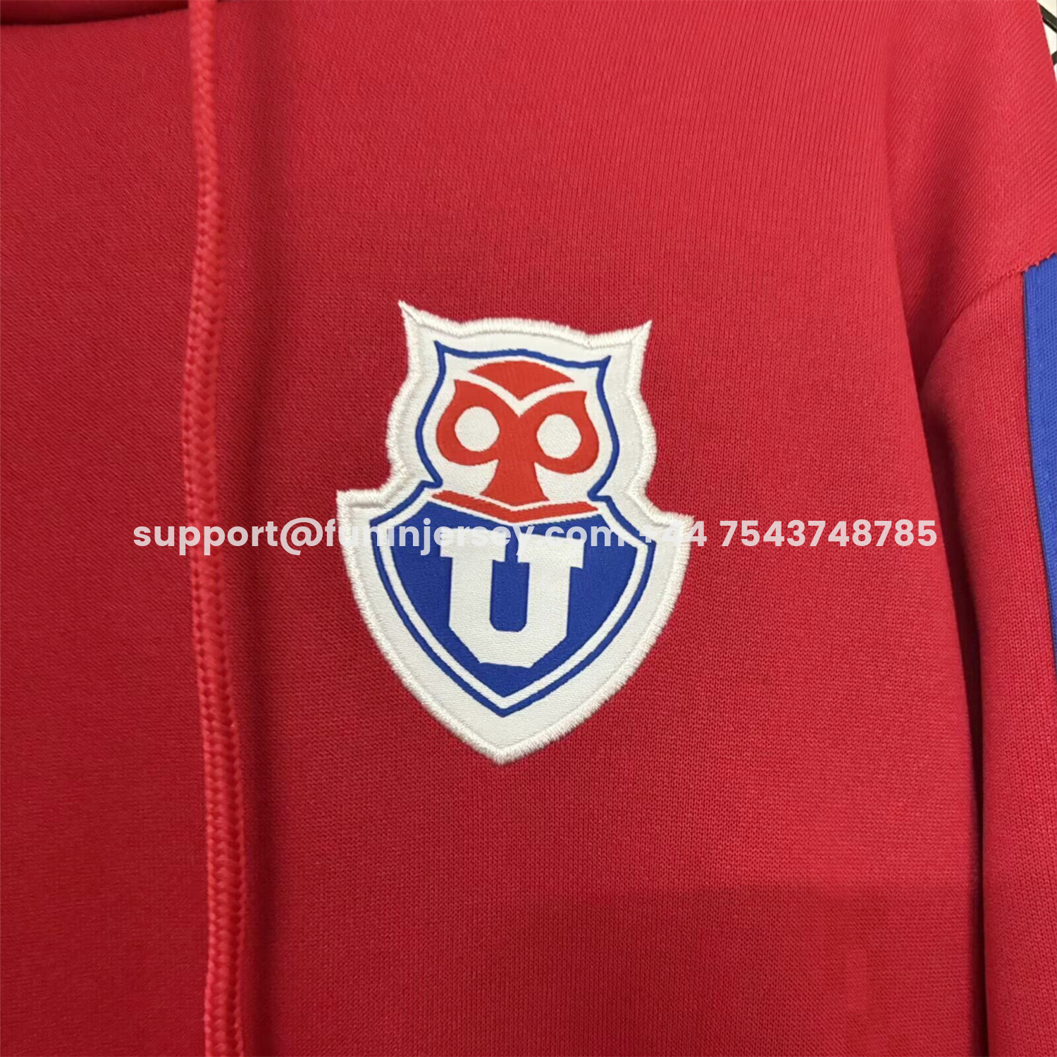 Funinjersey-Universidad de Chile 2026 Red Unisex Pullover Hoodie