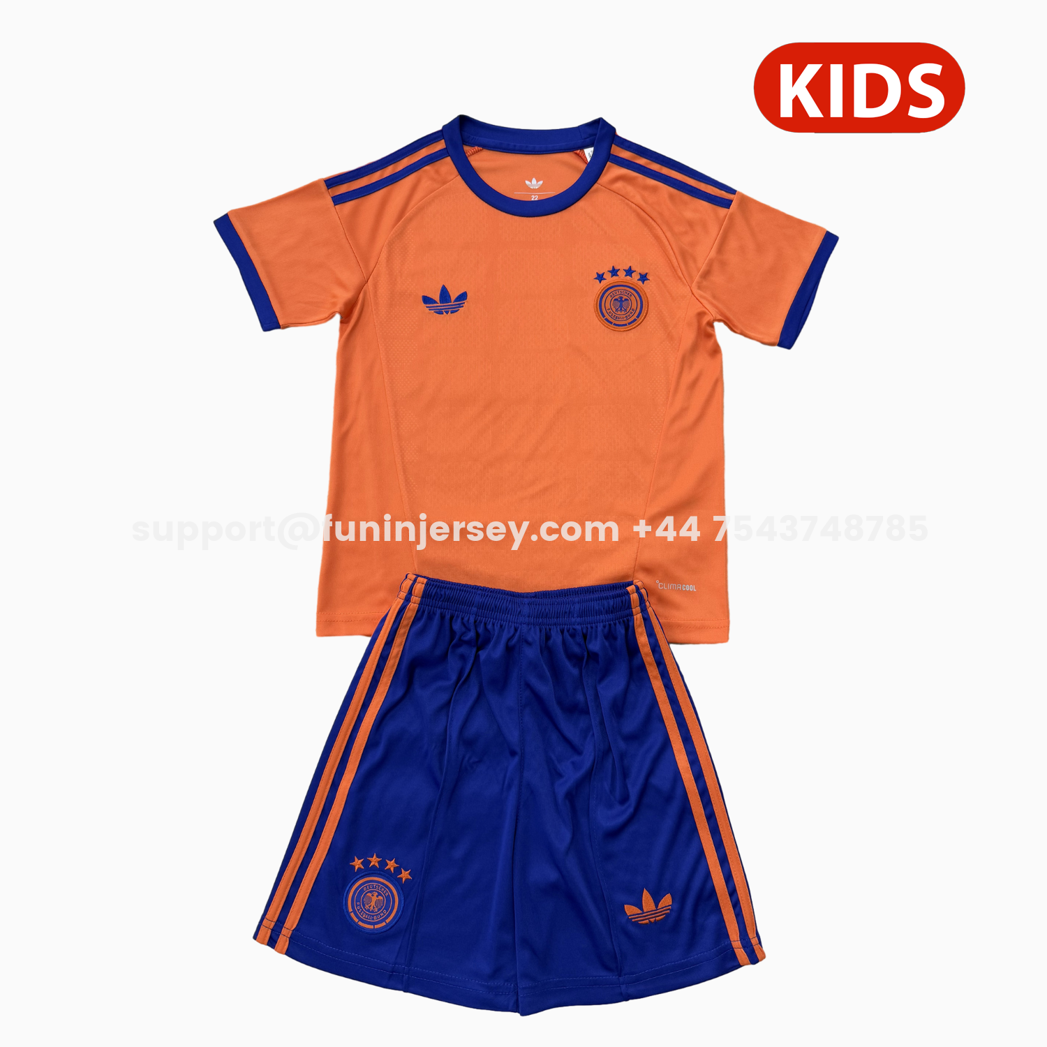 Funinjersey-Germany 2026 Orange Goalkeeper Jersey Kids Kit