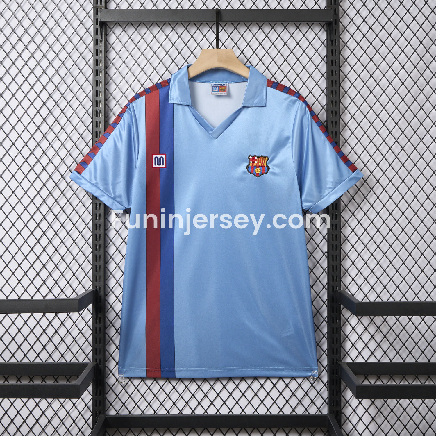 Funinjersey-Retro Barcelona 1982-84 Away Blue Jersey