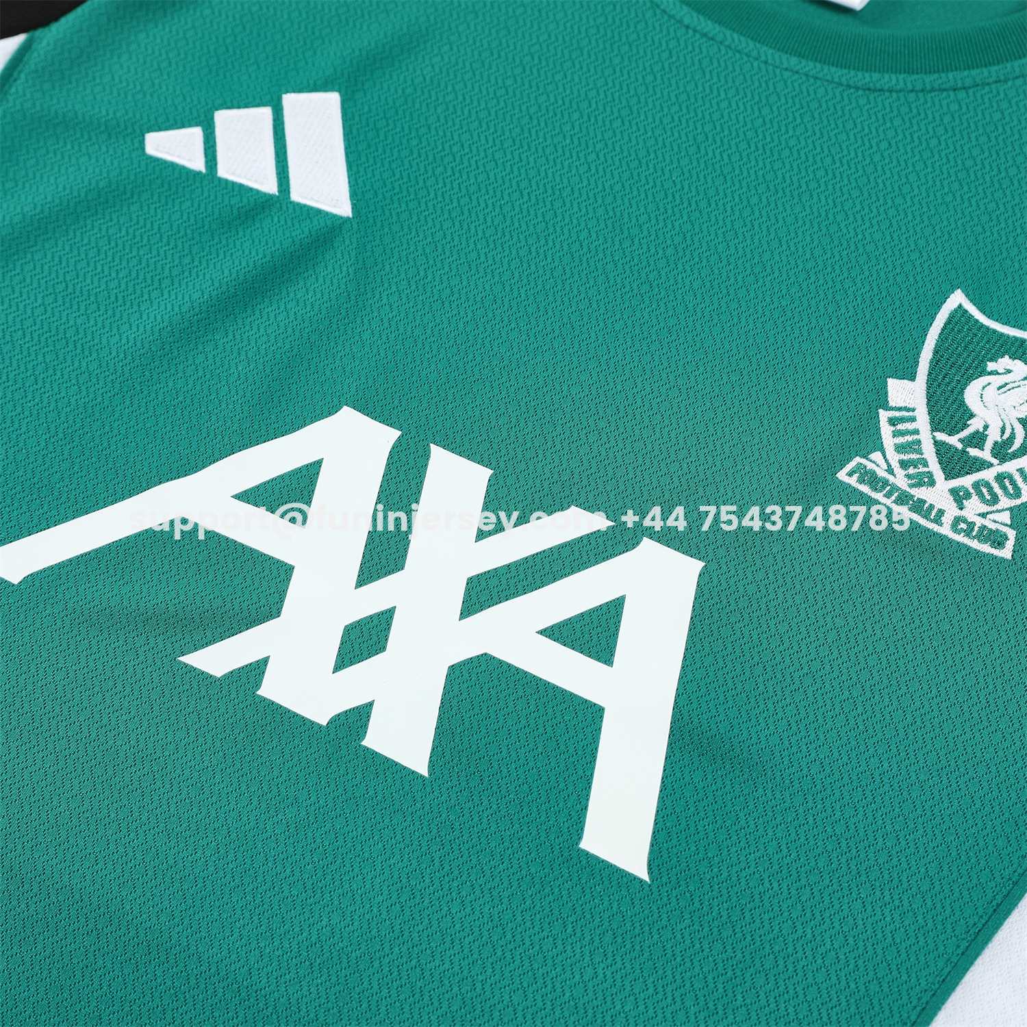 Funinjersey-Liver.pool 25-26 Short-Sleeve Training Set - Green With Black Top & Black Shorts