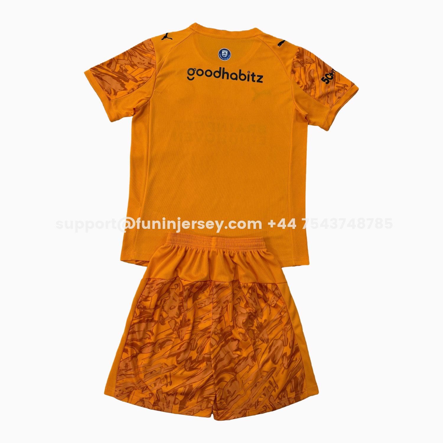 Funinjersey-PSV Eindhoven 25-26 Orange Goalkeeper Men's Adult Jersey Set - Fans Version