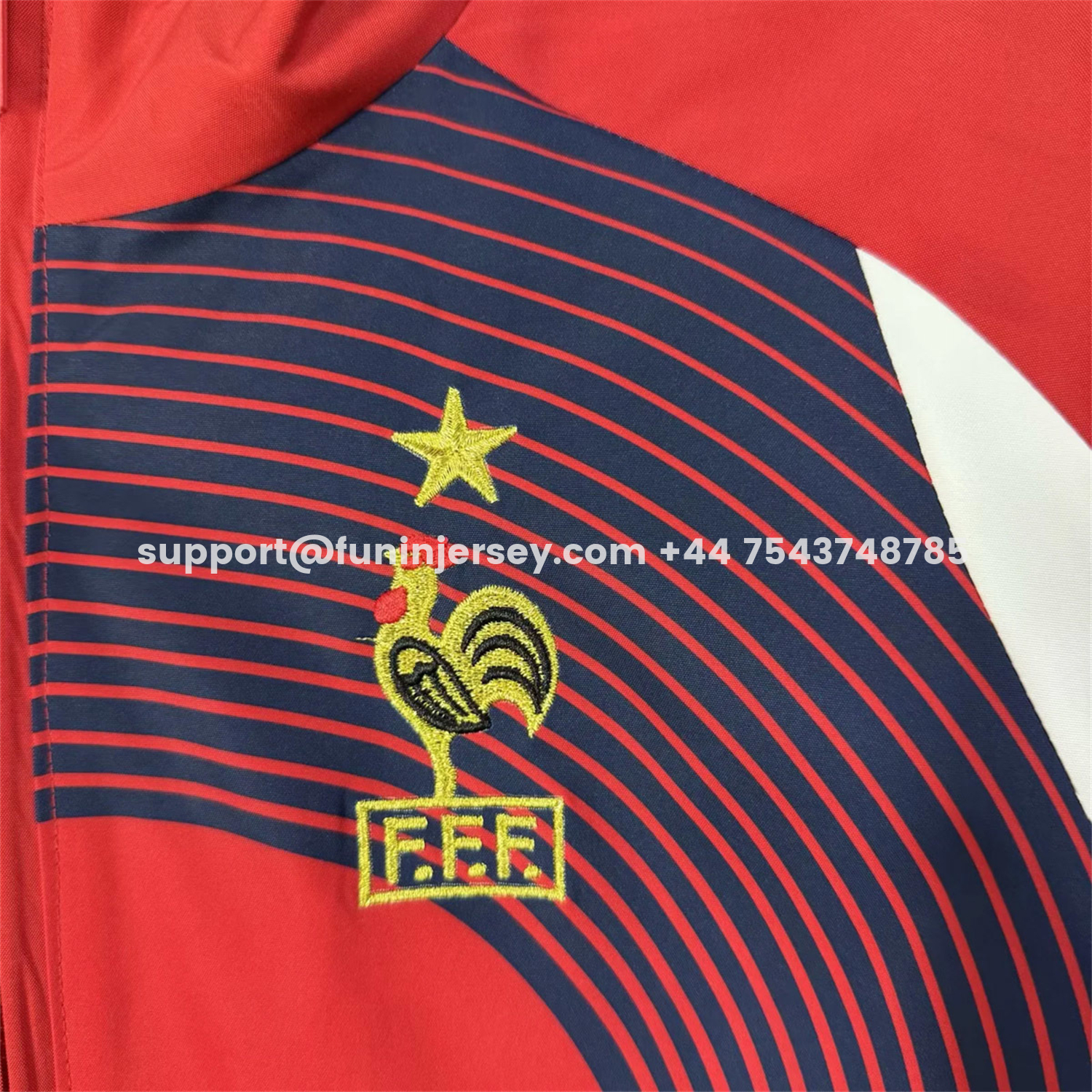 Funinjersey-France 2026 Windbreaker Jacket - Red