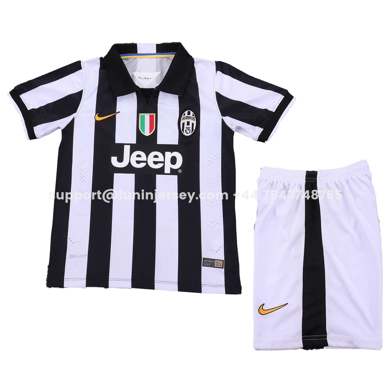 Funinjersey-Retro Juventus 2014-15 Home Kids Kit