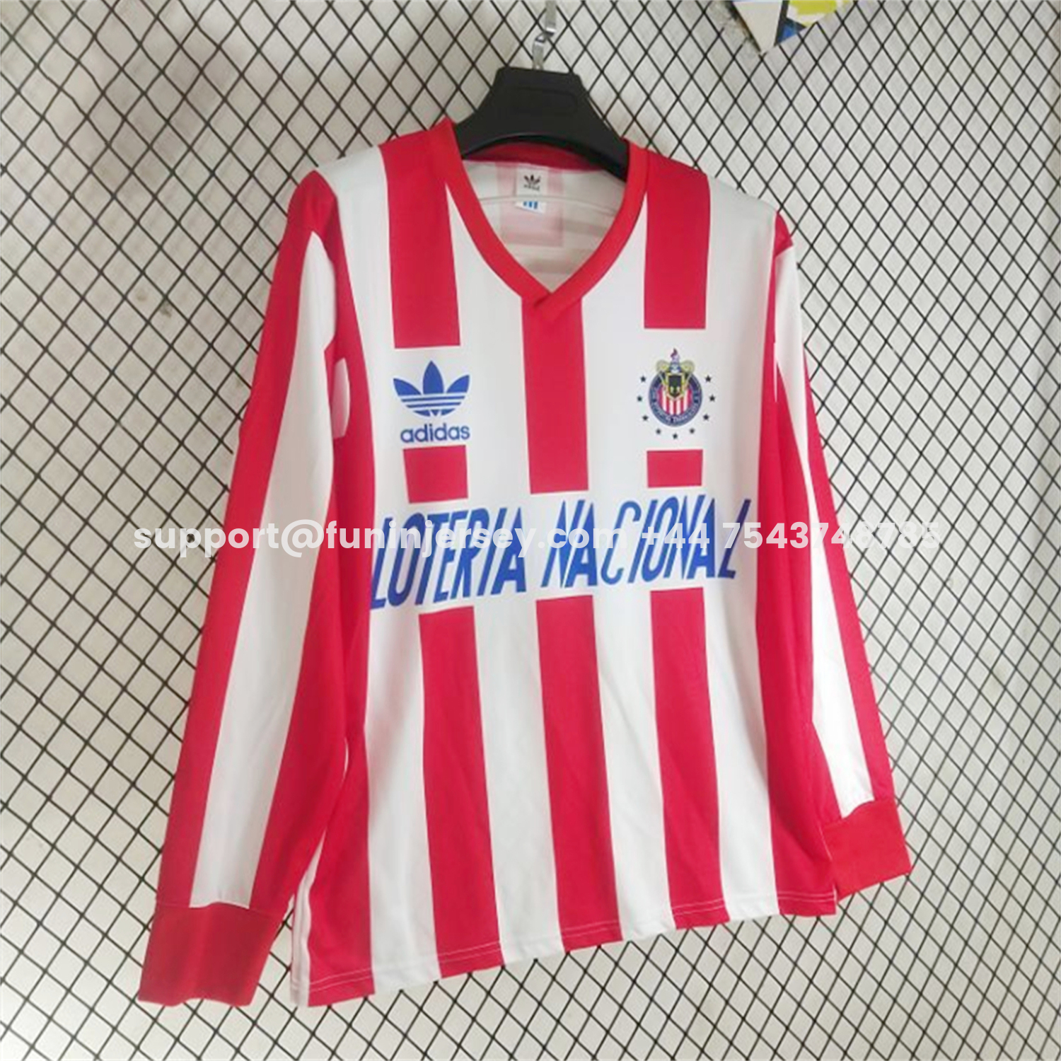 Funinjersey-Retro Chivas de Guadalajara 1991-92 Home Long Sleeves Jersey