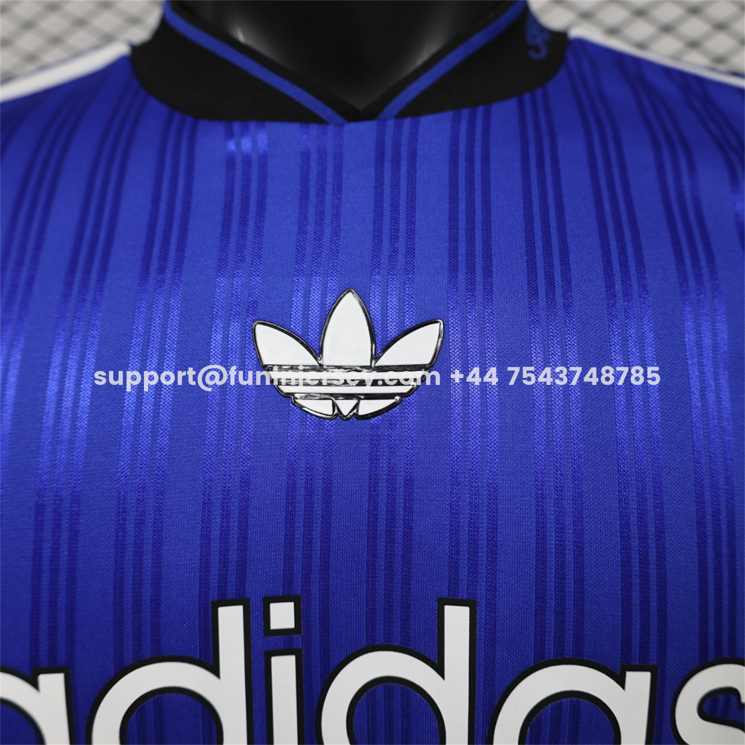 Funinjersey-Adidas 26-27 Terrace Icon Retro Casual Style Royal Blue Jersey - Player Version
