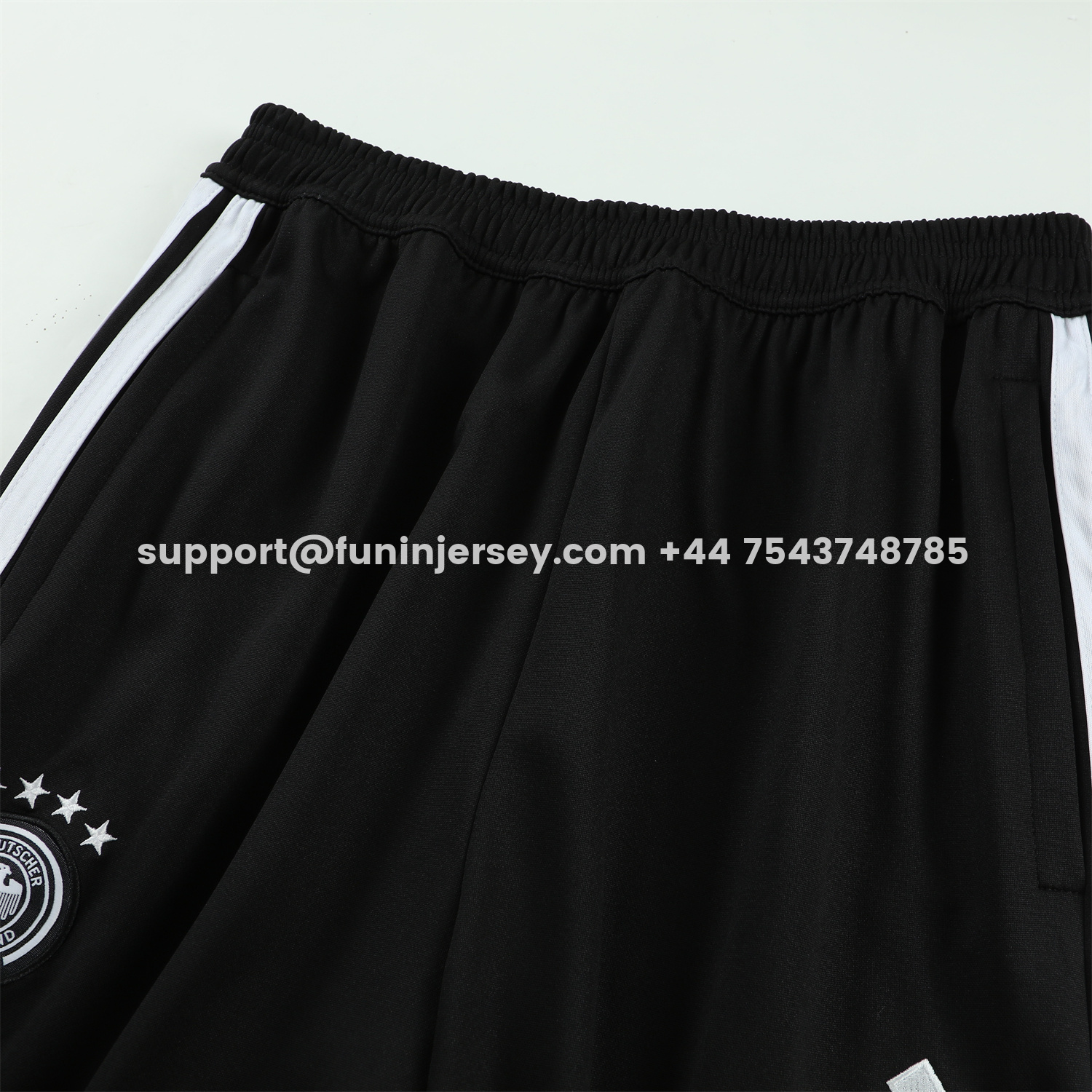 Funinjersey-Germany 2026 Long Sleeve Training Set - Black Top & Pants