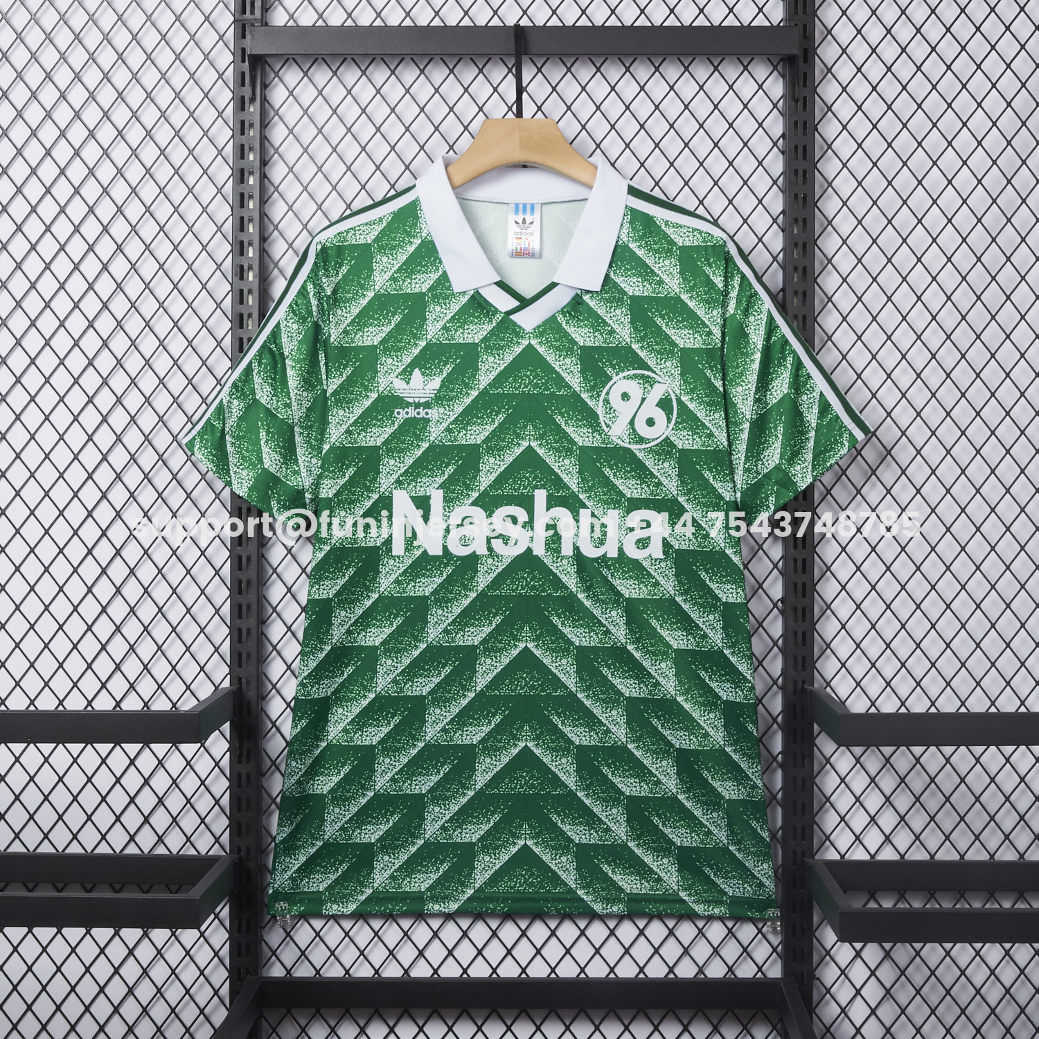 Funinjersey-Retro Hannover 96 1990-91 Away Green Jersey