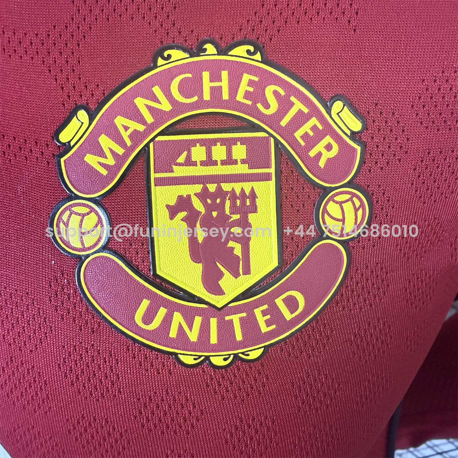 Funinjersey-Manchester United 25-26 Home Long Sleeves Jersey - Player Version