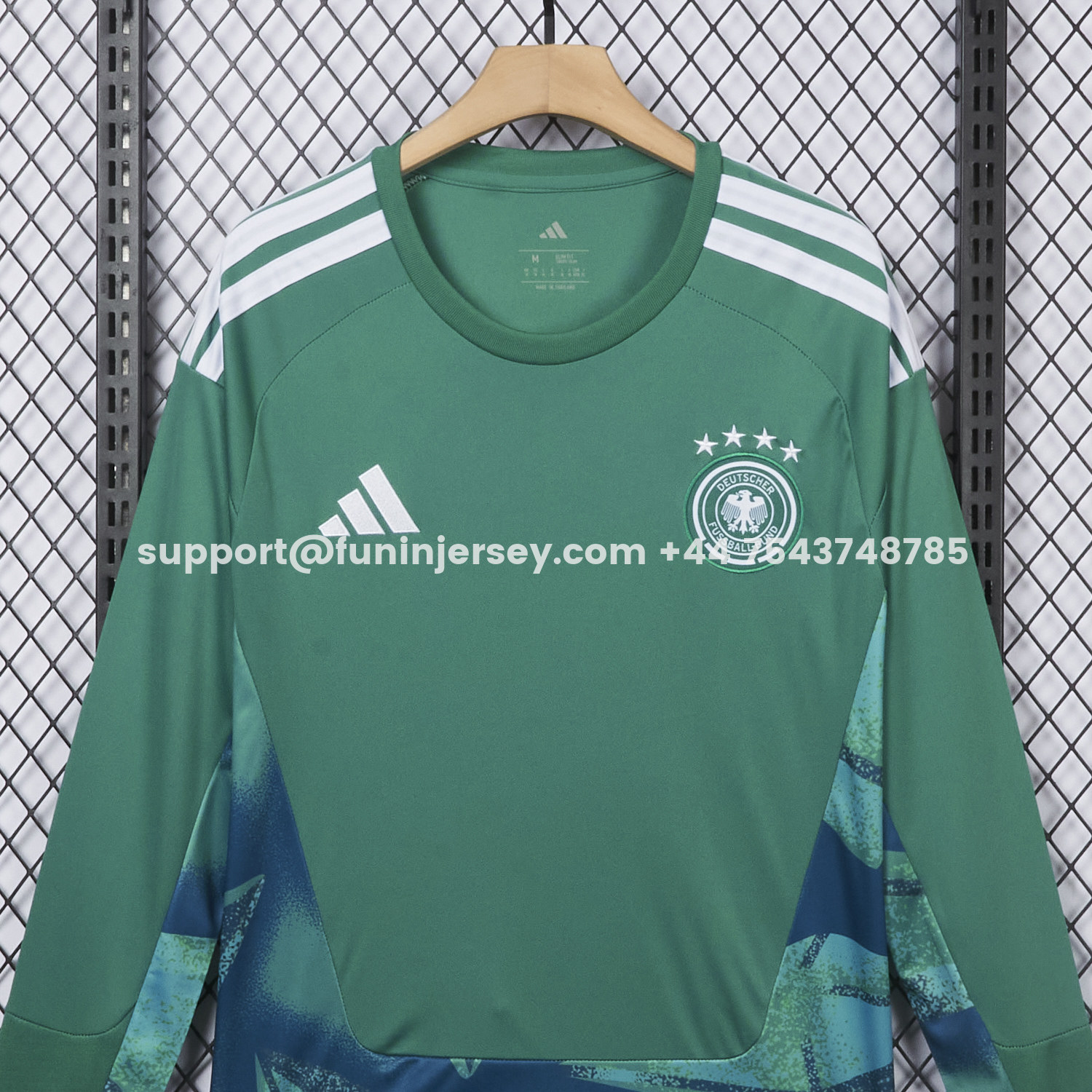 Funinjersey-Germany 2026 Goalkeeper Green Long Sleeves Jersey - Fans Version