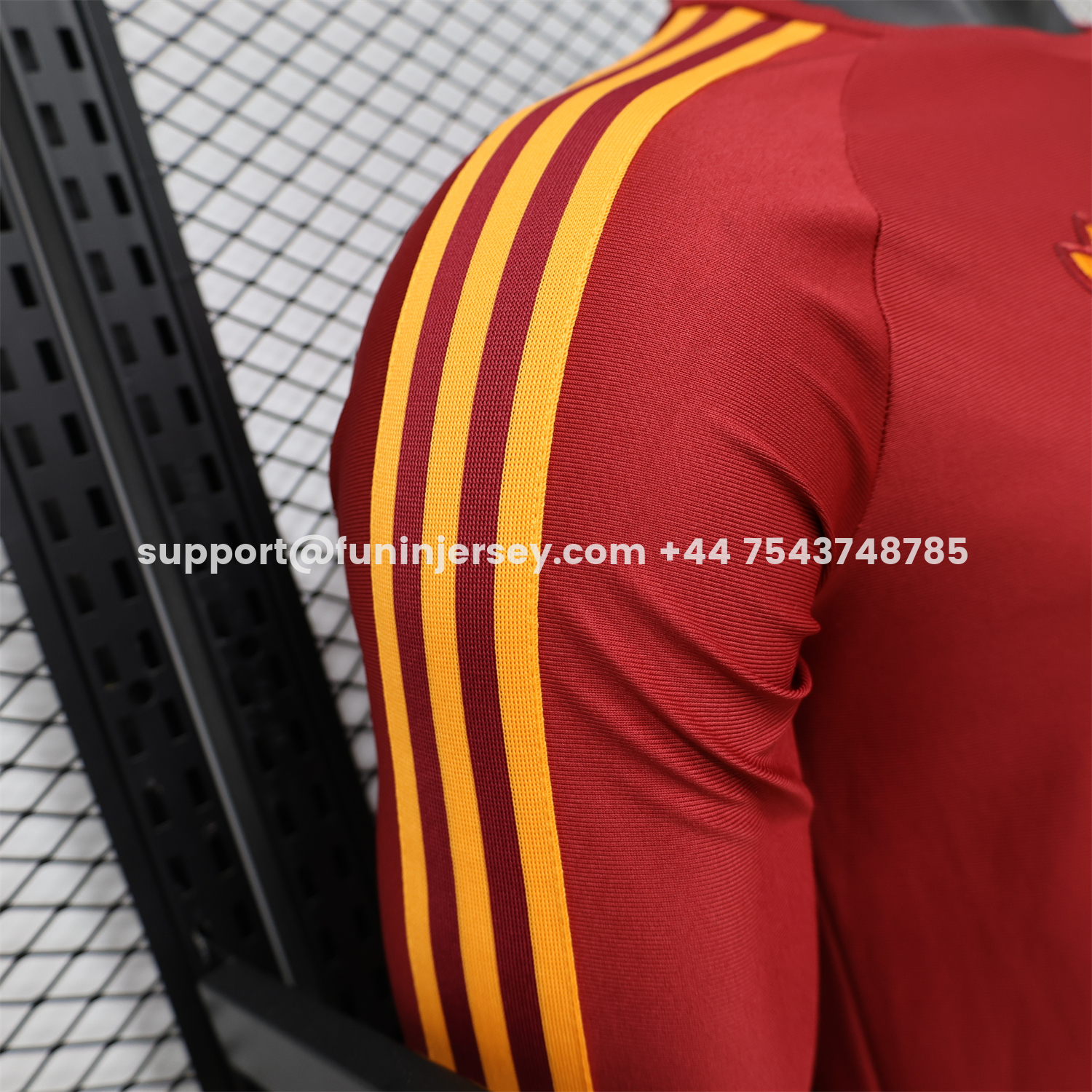 Funinjersey-AS Roma 25-26 Retro Casual Style Red Special Long Sleeves Jersey - Player Version