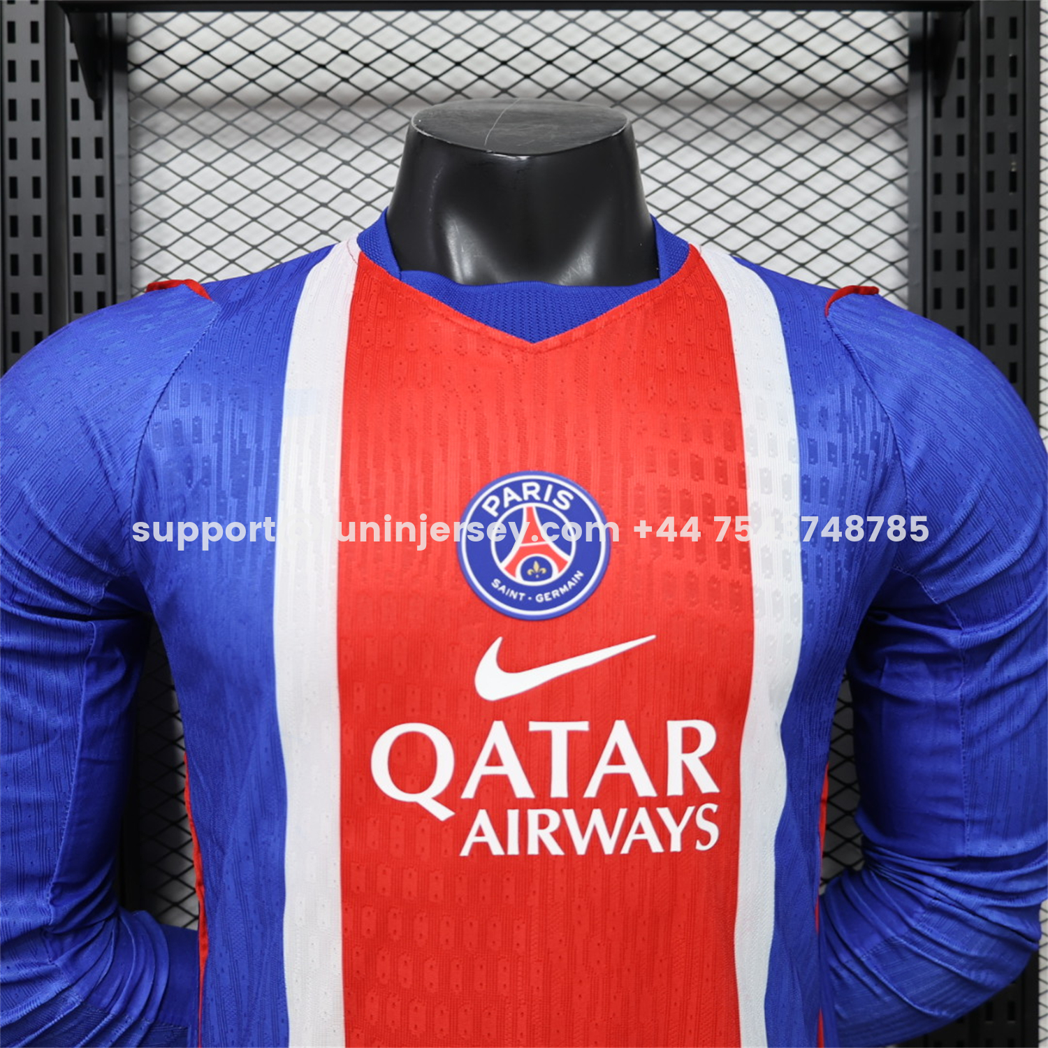 Funinjersey-Paris Saint-Germain PSG 26-27 Home Long Sleeves Jersey - Player Version