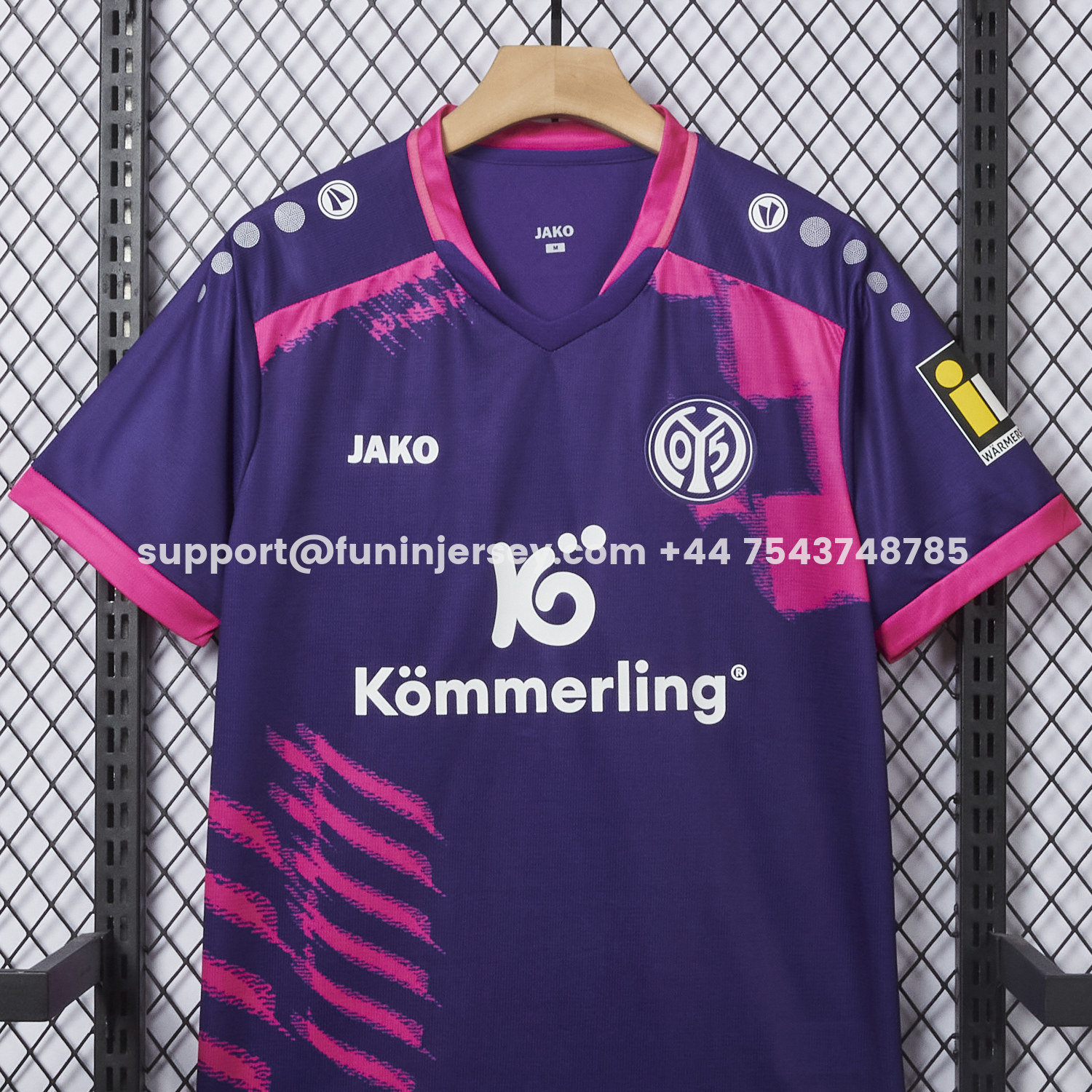 Funinjersey-Mainz 25-26 Away Purple Jersey - Fans Version