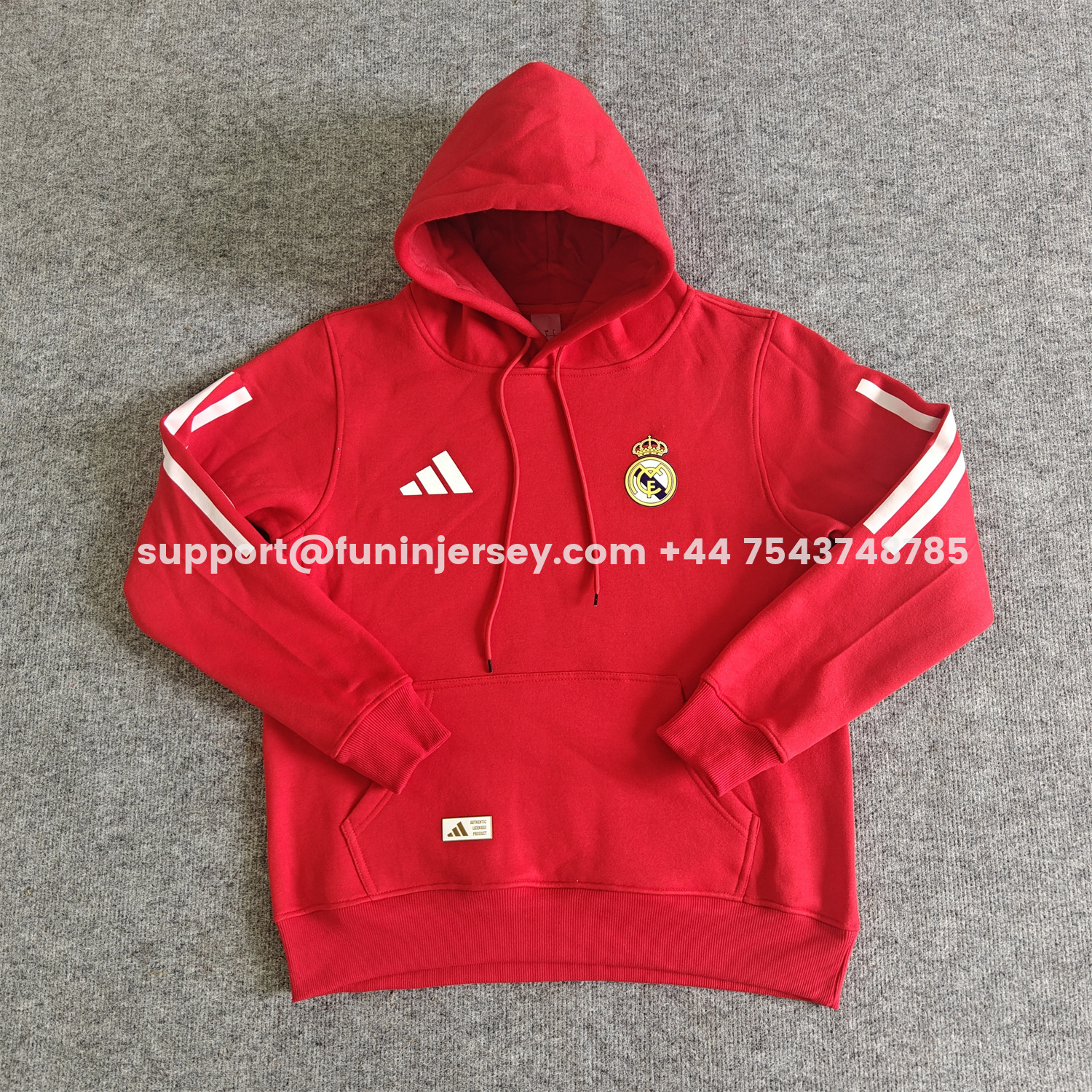 Funinjersey-Real Madrid 25-26 Home Unisex Pullover Hoodie