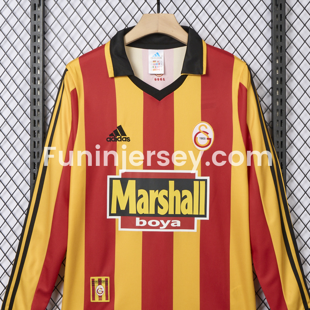 Funinjersey-Retro Galatasaray 1999-00 Home Long Sleeves Jersey