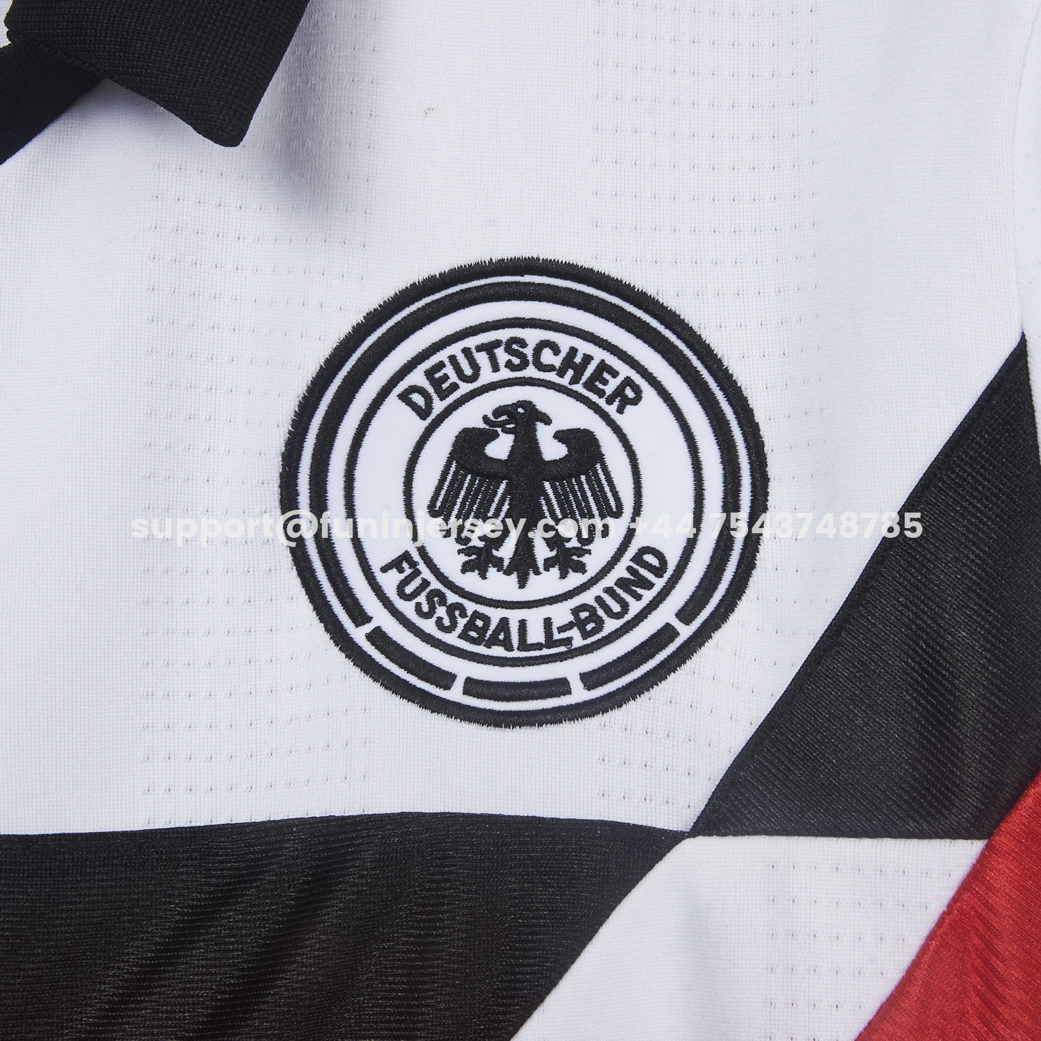 Funinjersey-Retro Germany 1988-91 Home Polo Jersey