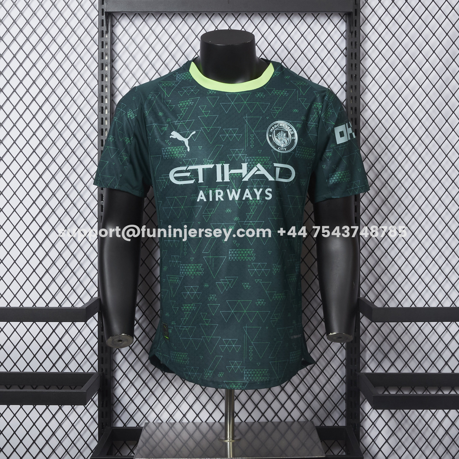 Funinjersey-Manchester City 25-26 Fourth Green Jersey - Player Version