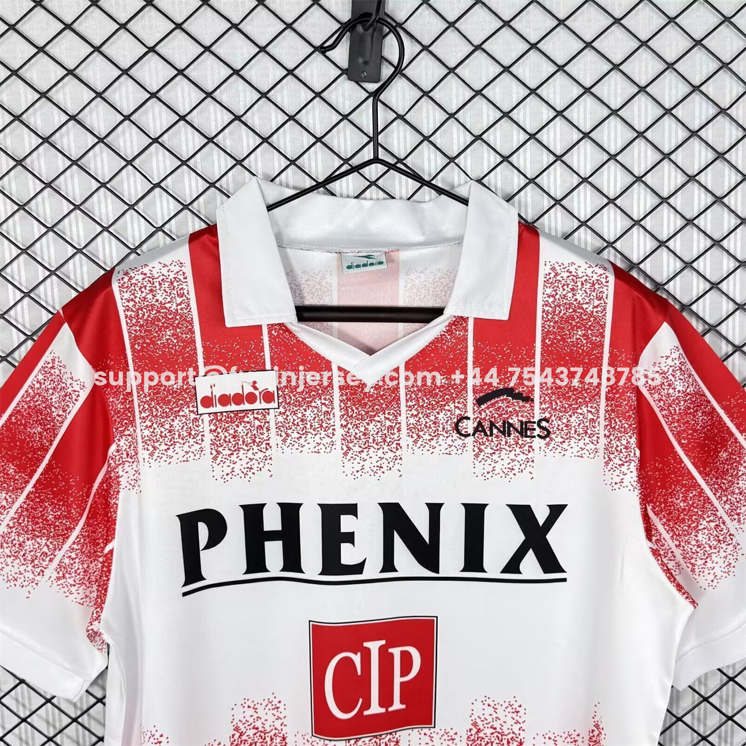 Funinjersey-Retro AS Cannes 1991-92 Home Jersey