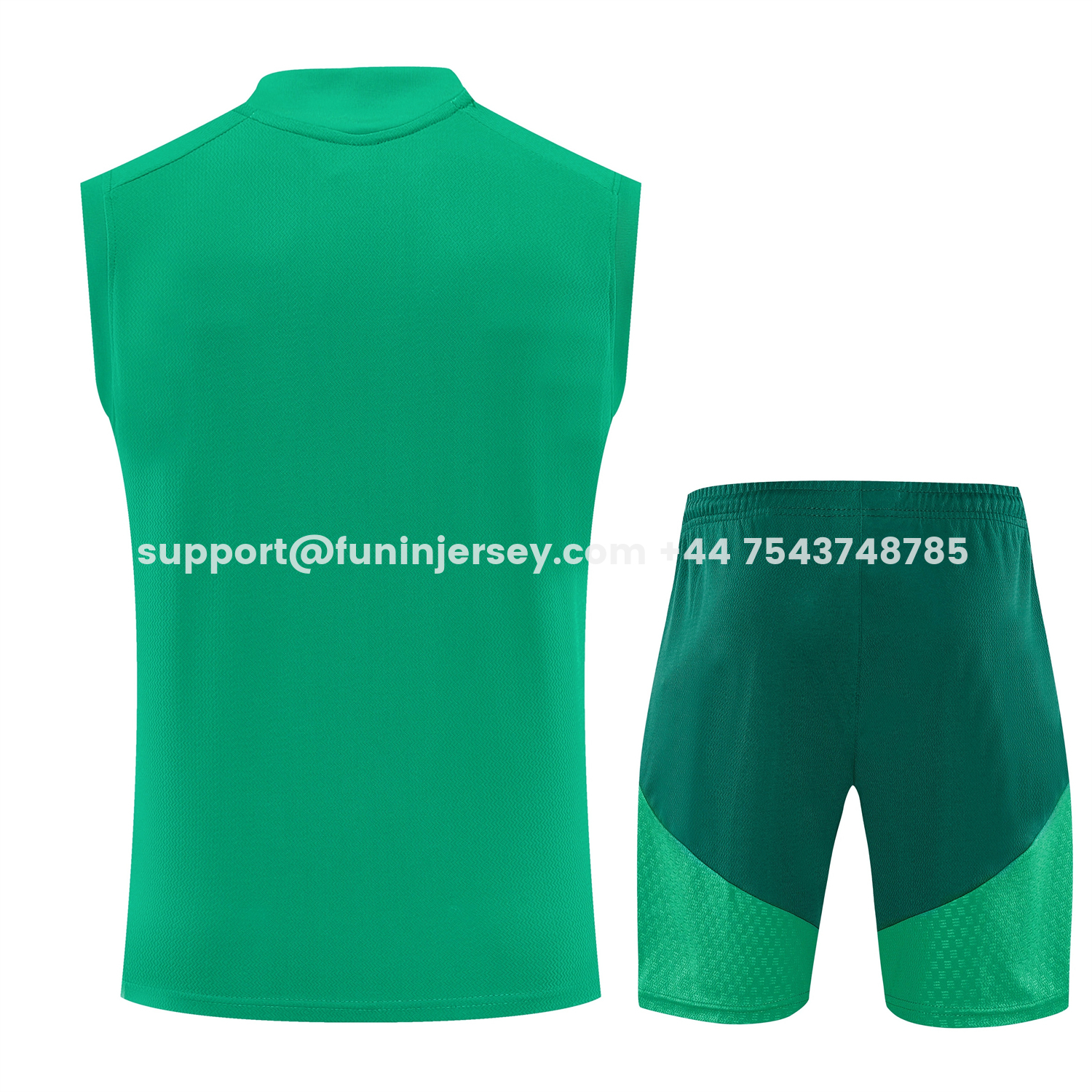 Funinjersey-Algeria 2026 Vest Training Set - Green Vest and Shorts