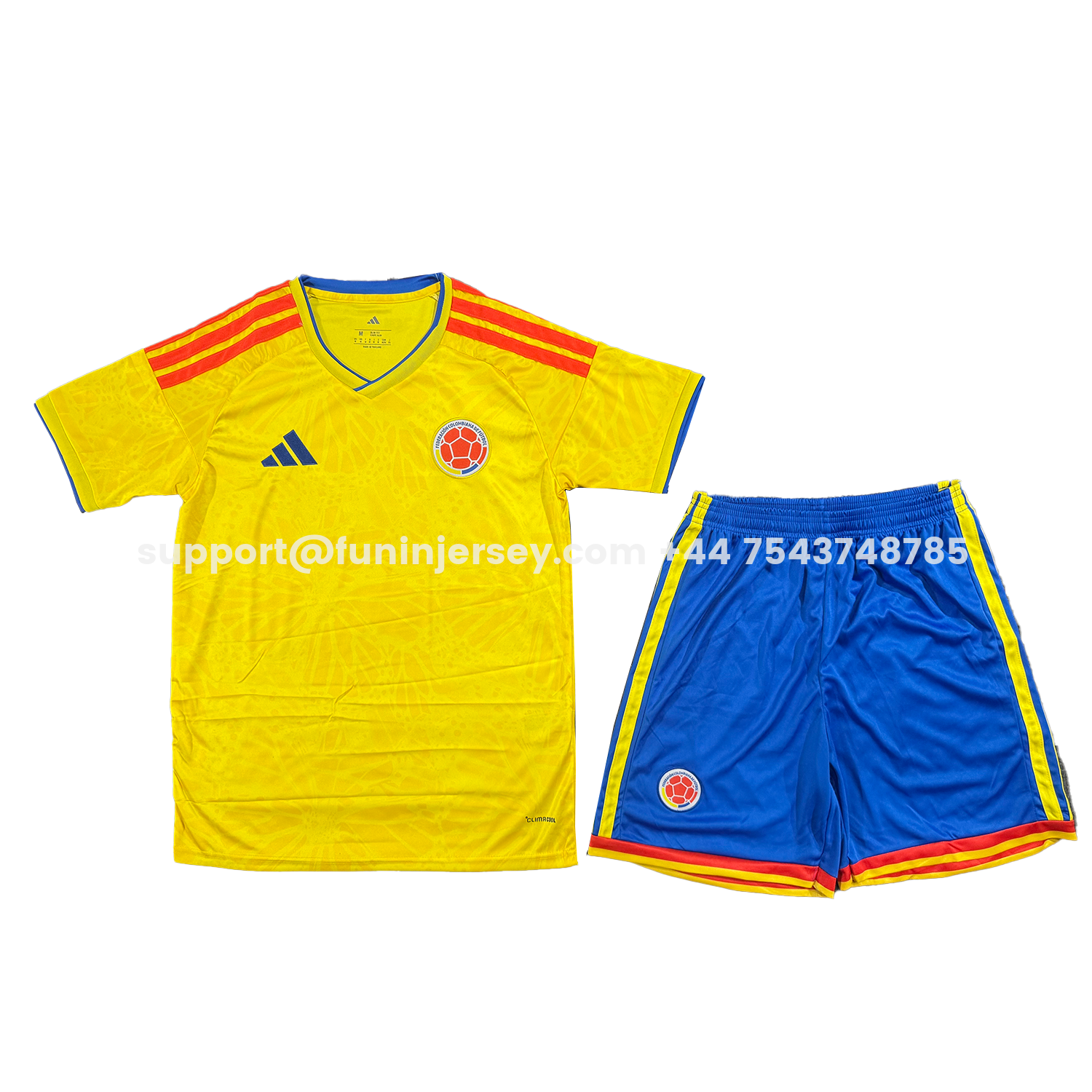 Funinjersey-Colombia 2026 Home Men's Adult Jersey Set - Fans Version