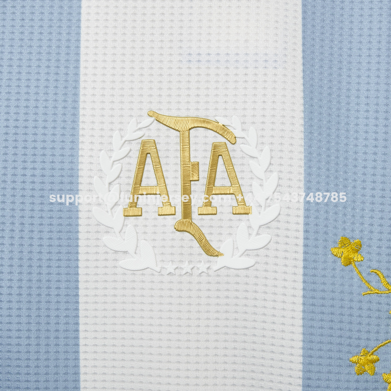 Funinjersey-【Embroidered Flower Version】Argentina 25-26 50th Anniversary Jersey - Player Version