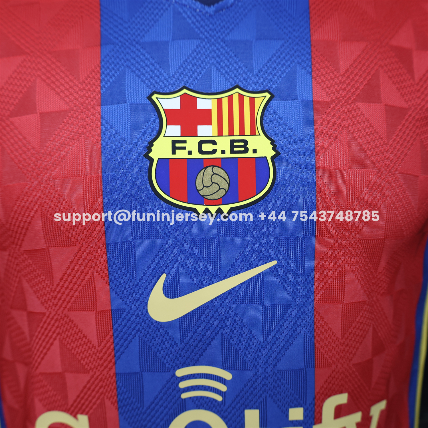 Funinjersey-Barcelona 25-26 Retro Style Polo Special Jersey - Player Version