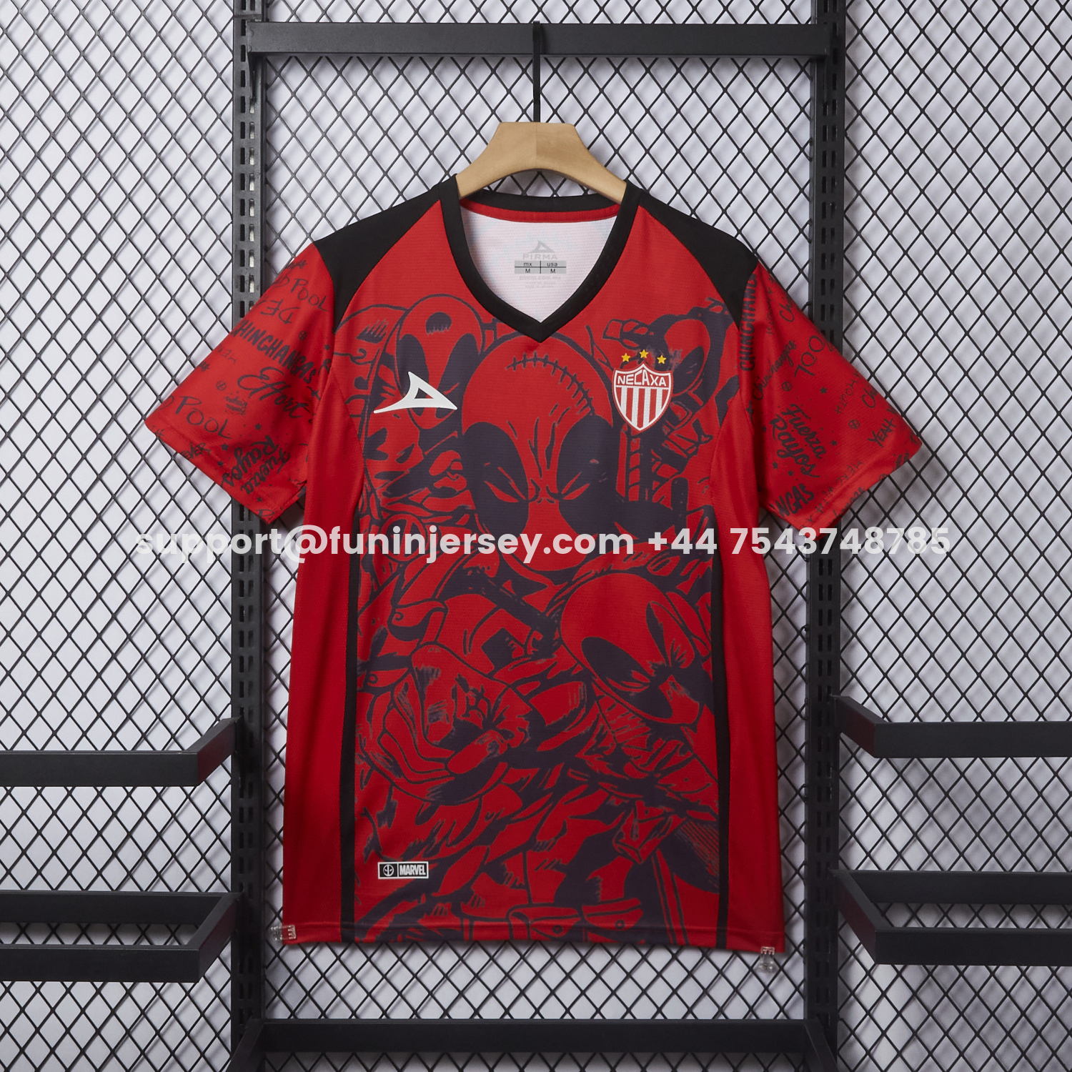Funinjersey-Club Necaxa 25-26 Red Deadpool Special Jersey - Fans Version