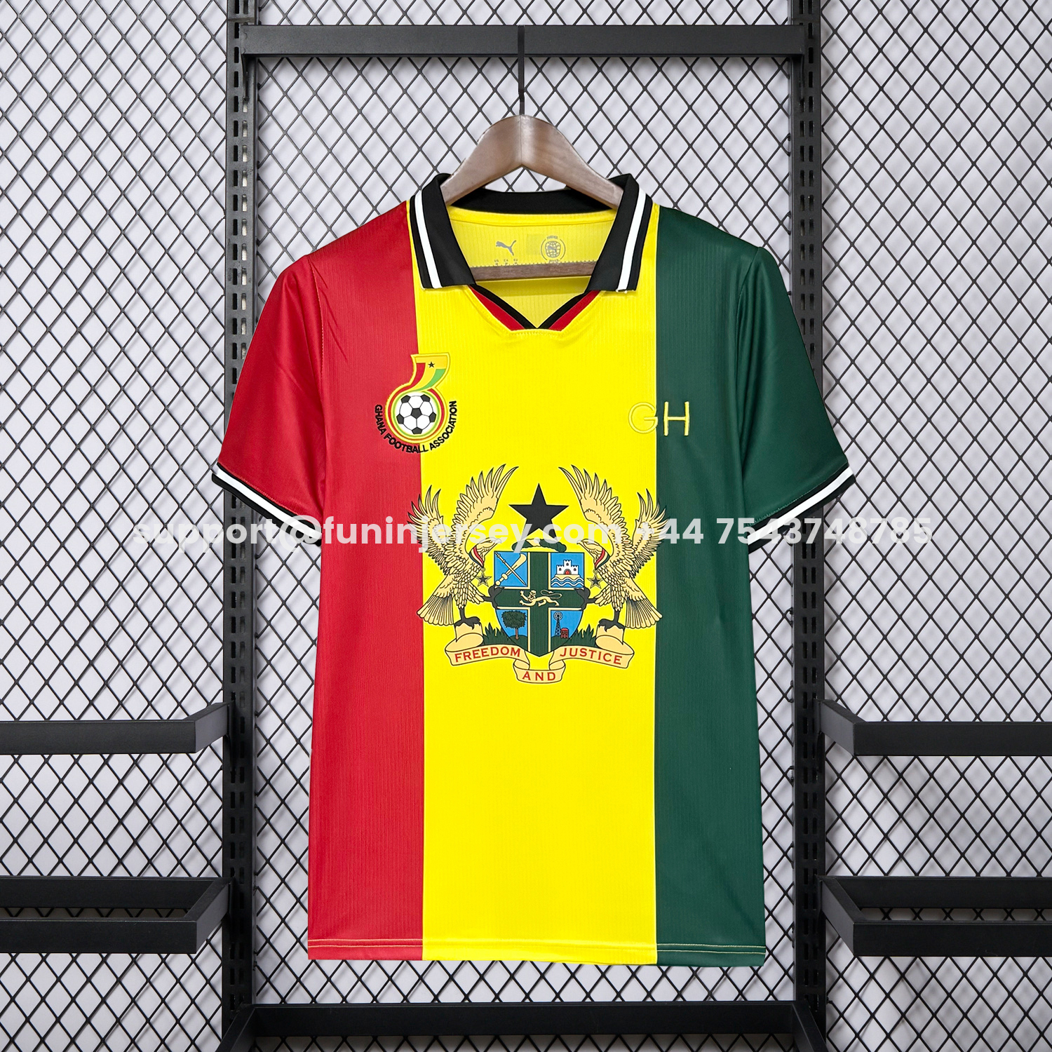 Funinjersey-Ghana 2026 Red Yellow Green Jersey - Fans Version