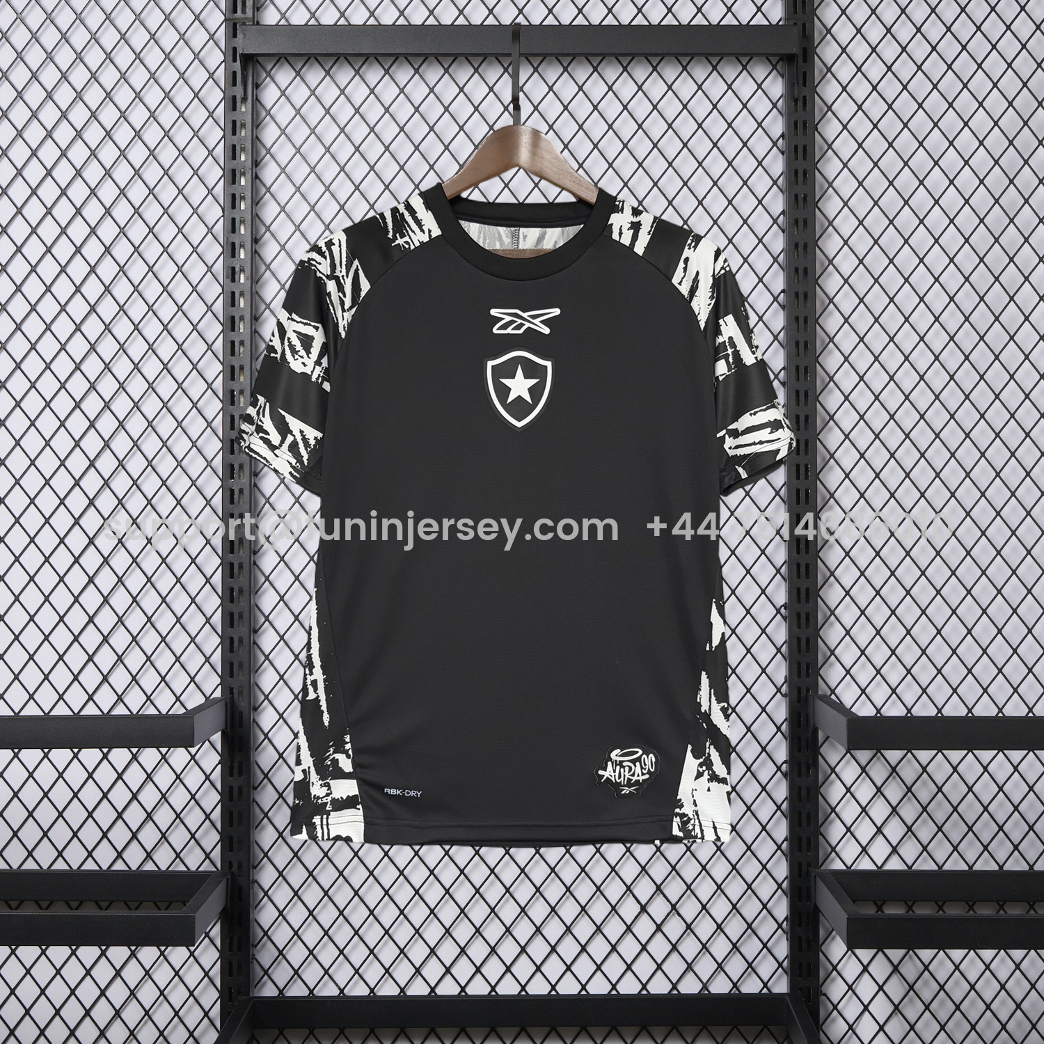 Funinjersey-Botafogo 25-26 Black Pre-Match Jersey - Fans Version
