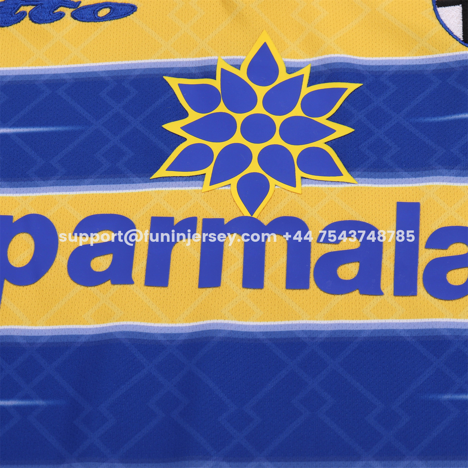 Funinjersey-Retro Parma 1998-99 Home Kids Kit