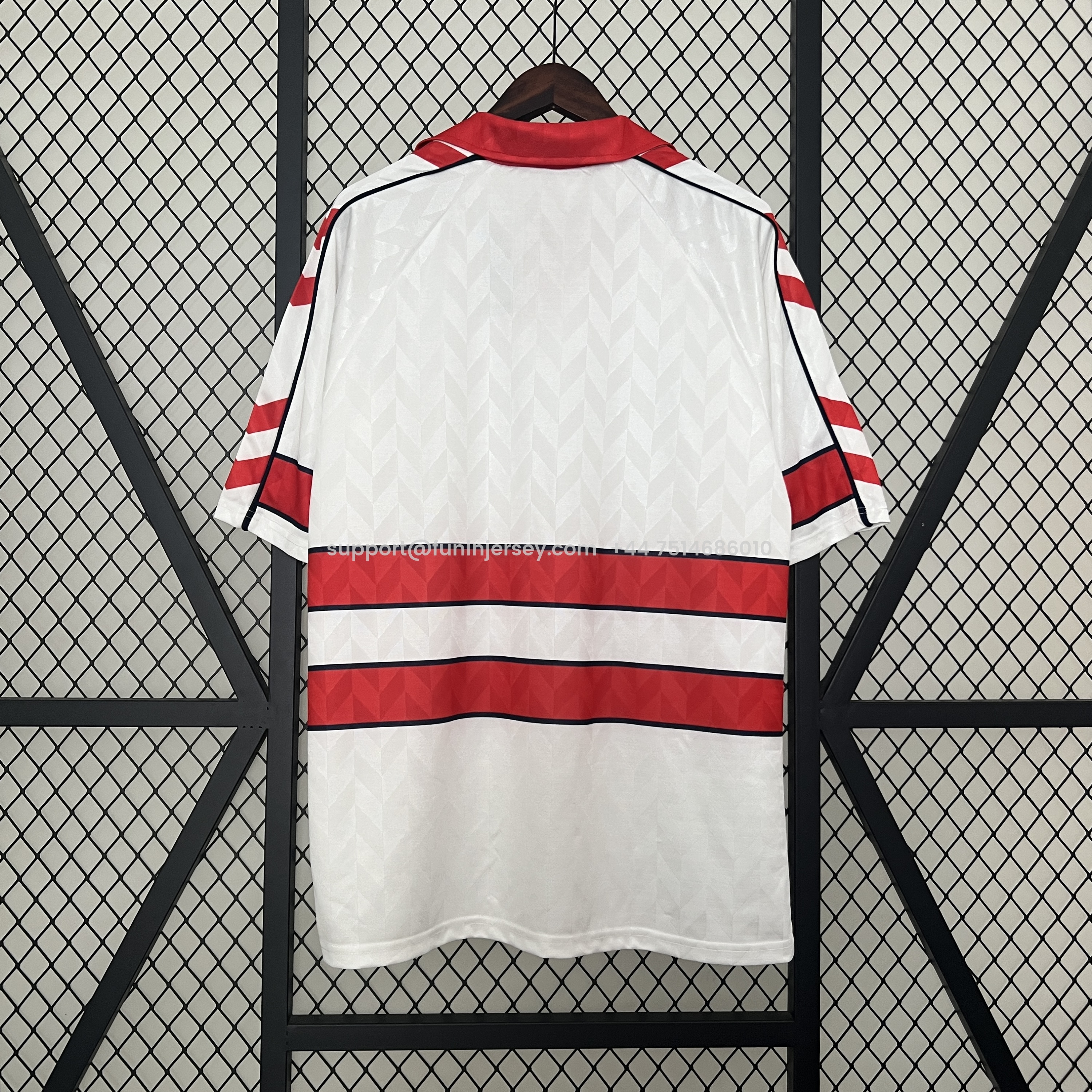 Funinjersey-Retro Denmark 1988 Away Jersey - Fans Version