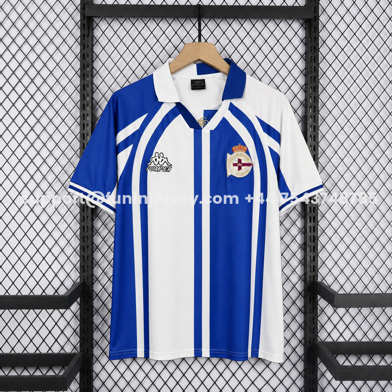 Funinjersey-La Coruna 25-26 Retro Style Blue Special Jersey - Fans Version