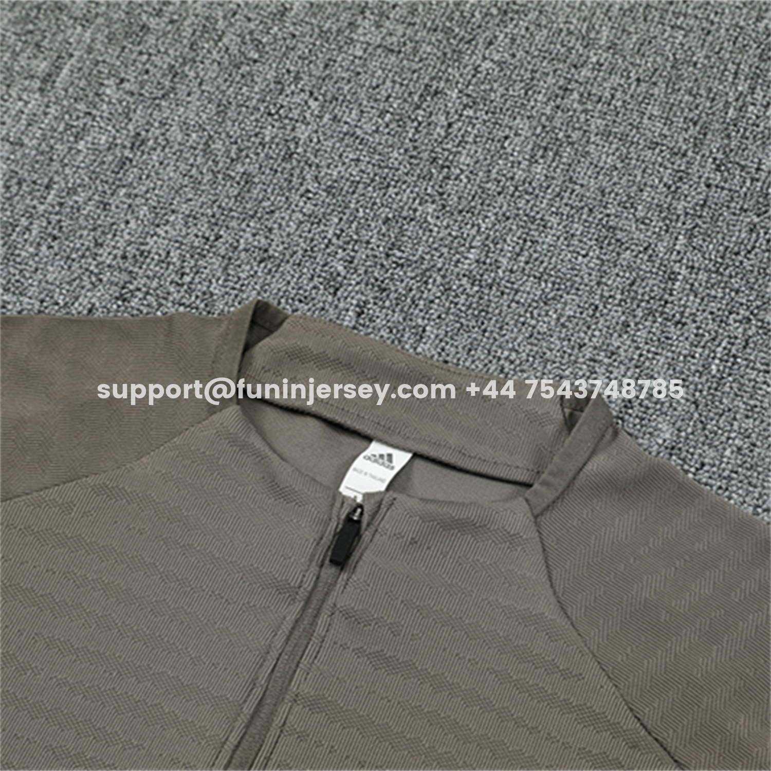 Funinjersey-Real Madrid 25-26 Long Sleeve Training Set - Player Version - Khaki Top and Khaki Pants