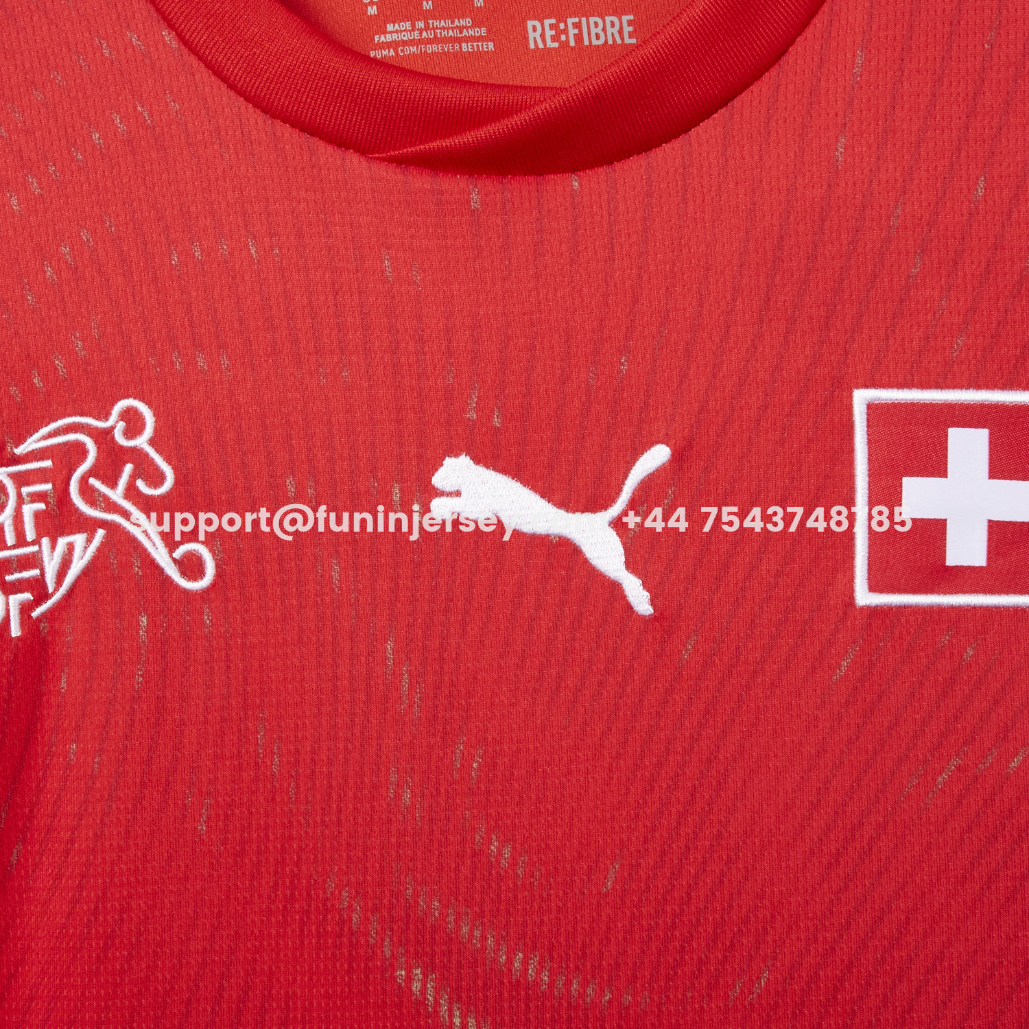 Funinjersey-Switzerland 2026 Home Red Jersey - Fans Version