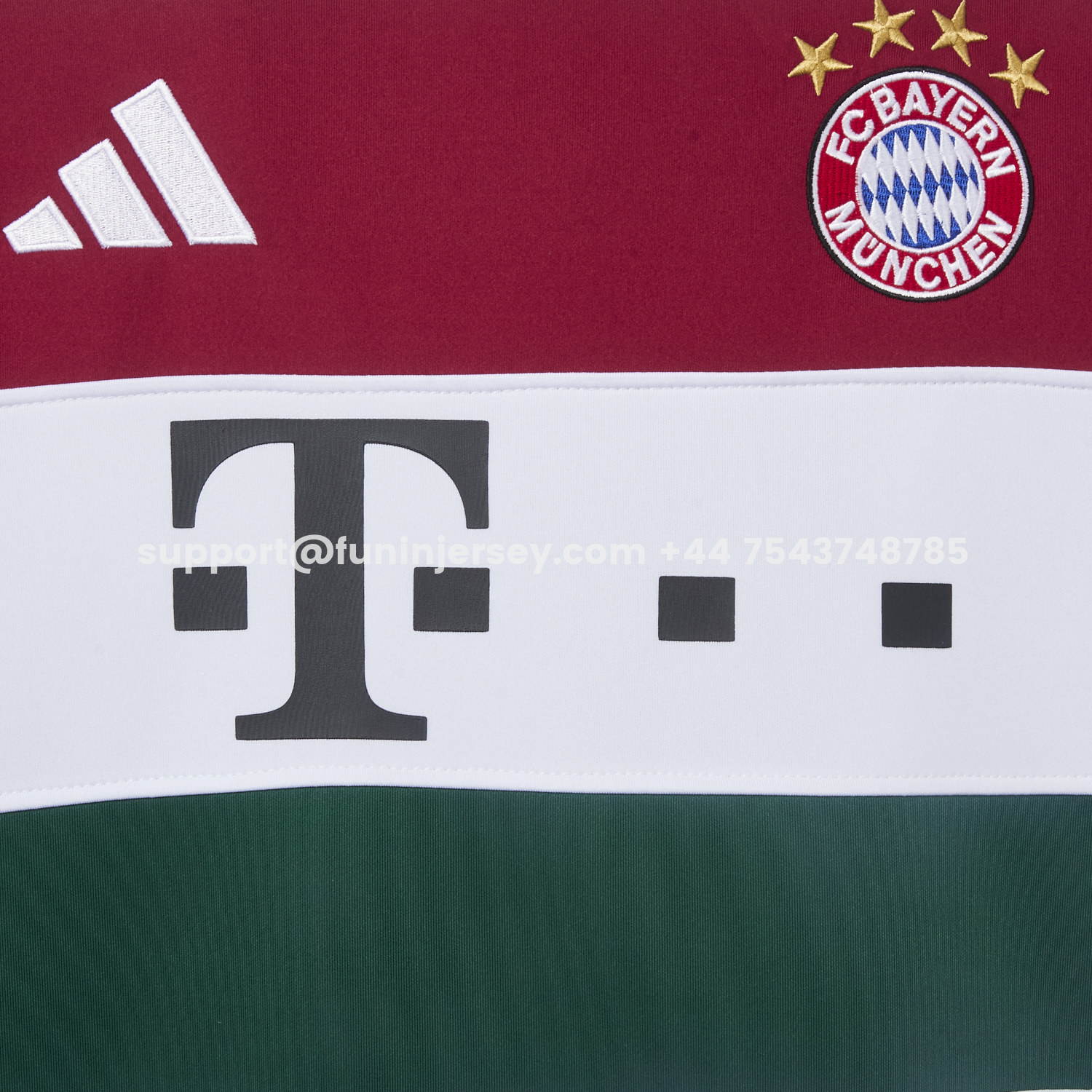 Funinjersey-Bayern Munich 25-26 White Stripes Unisex Pullover Hoodie