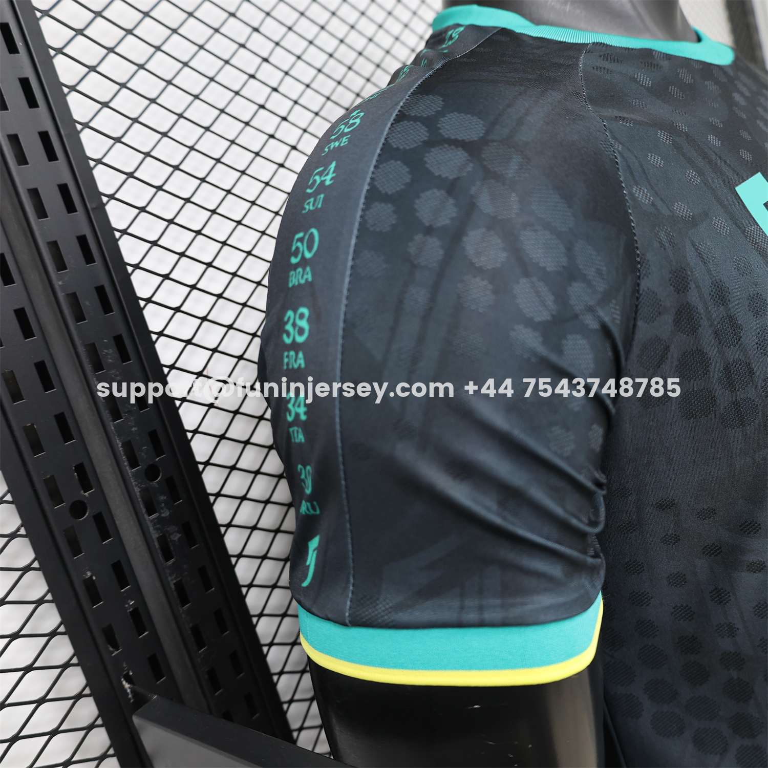 Funinjersey-Brazil 2026 Black With Mint Green Special Jersey - Player Version