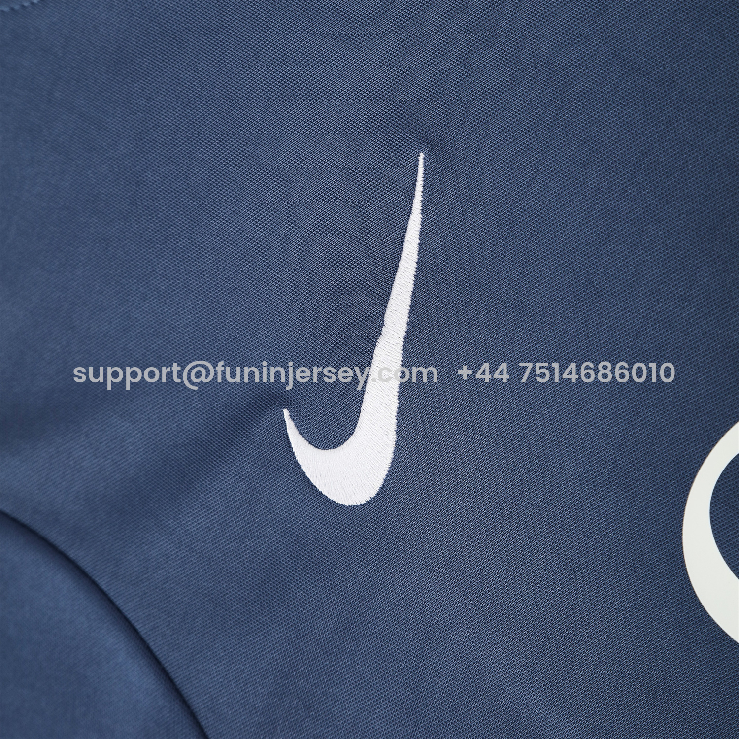 Funinjersey-Paris Saint-Germain PSG 25-26 Short-Sleeve Training Set - Deep Blue Top & Deep Blue Shorts