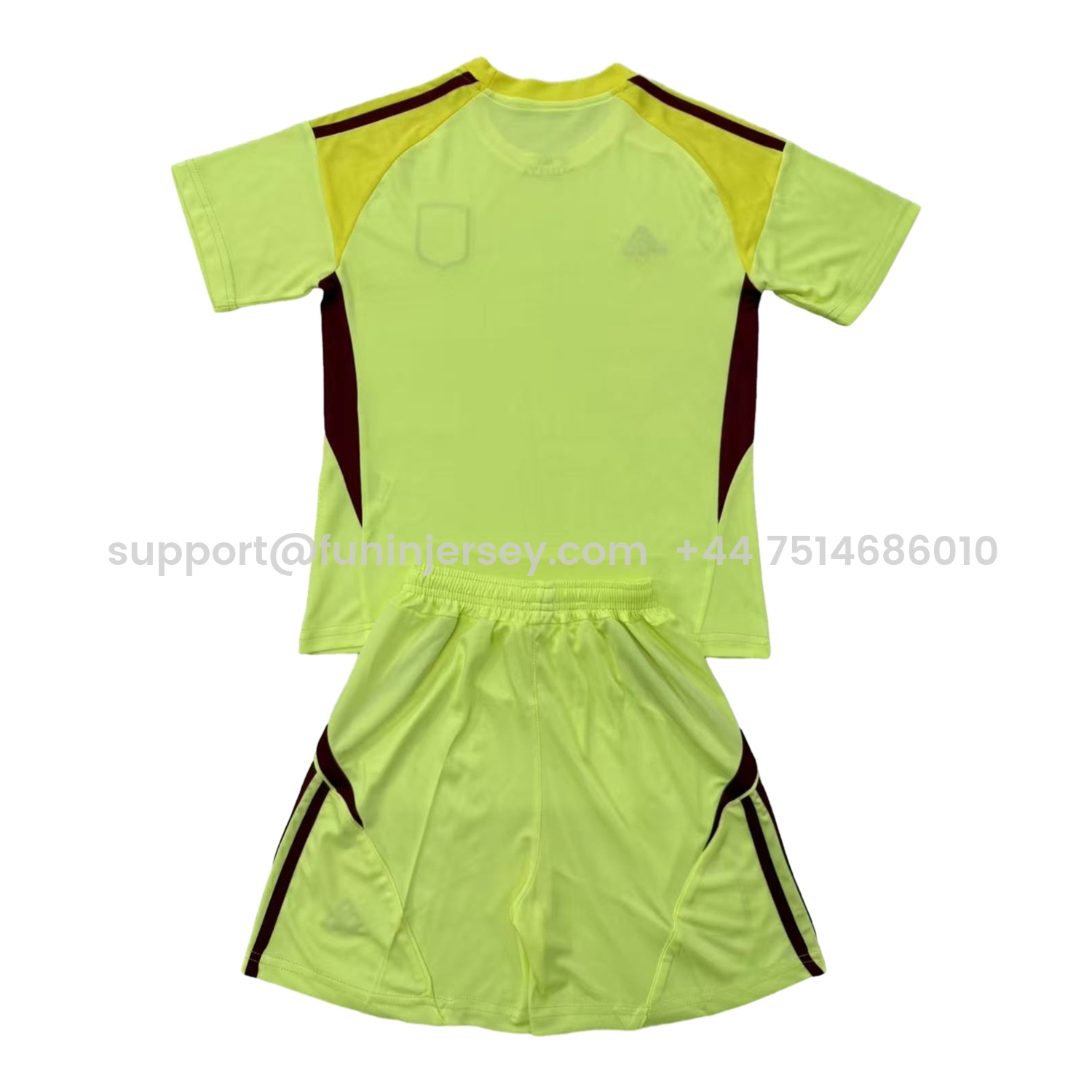 Funinjersey-Aston Villa 25-26 Yellow Goalkeeper Men's Adult Jersey Set - Fans Version