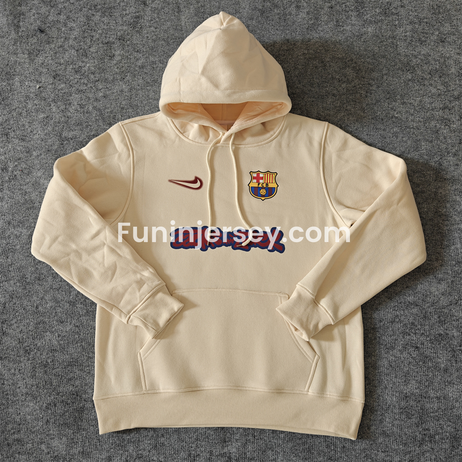Funinjersey-Barcelona x Travis Scott Team Logo On Both Sides Unisex Pullover Hoodie