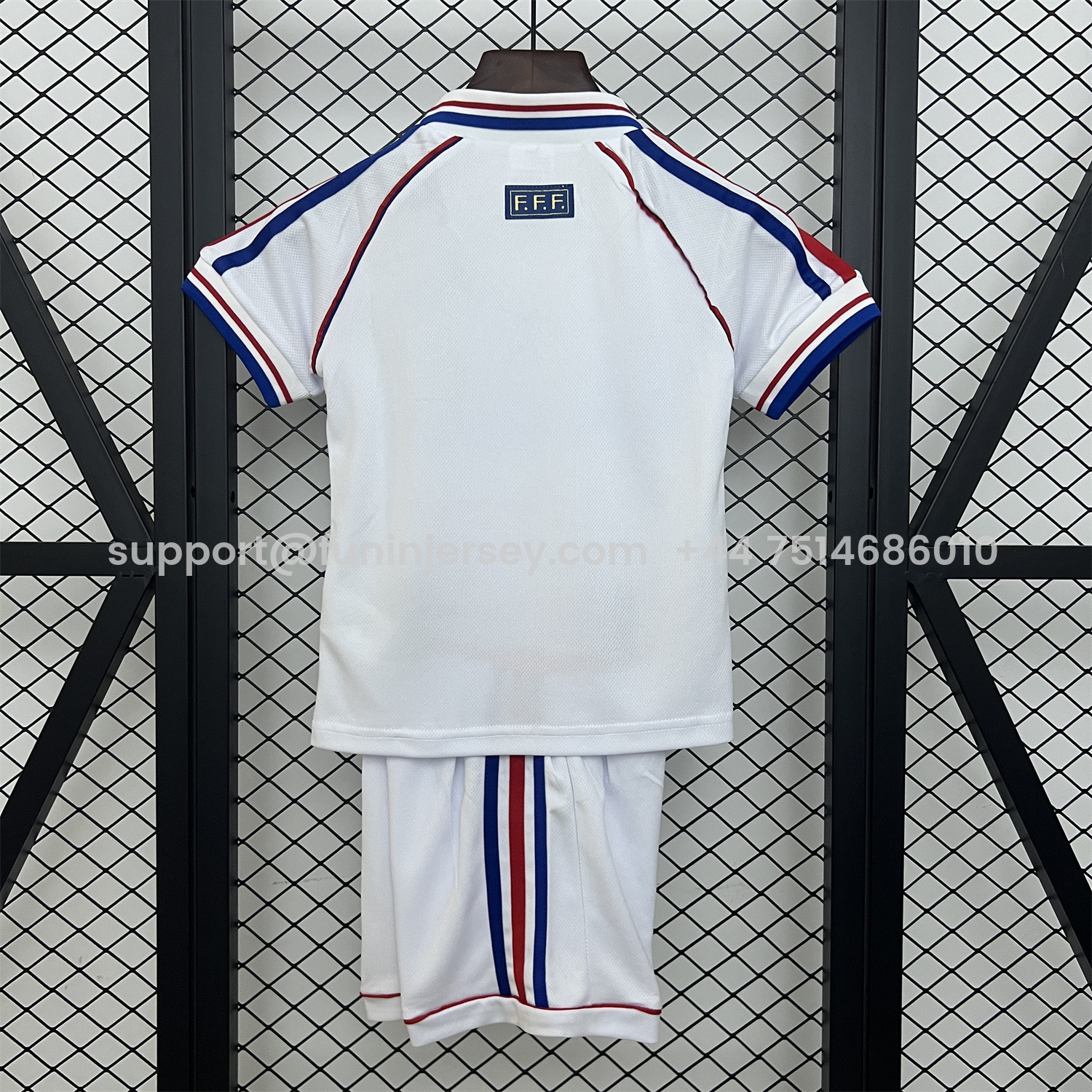 Funinjersey-Retro France 1998 Away Kids Kit