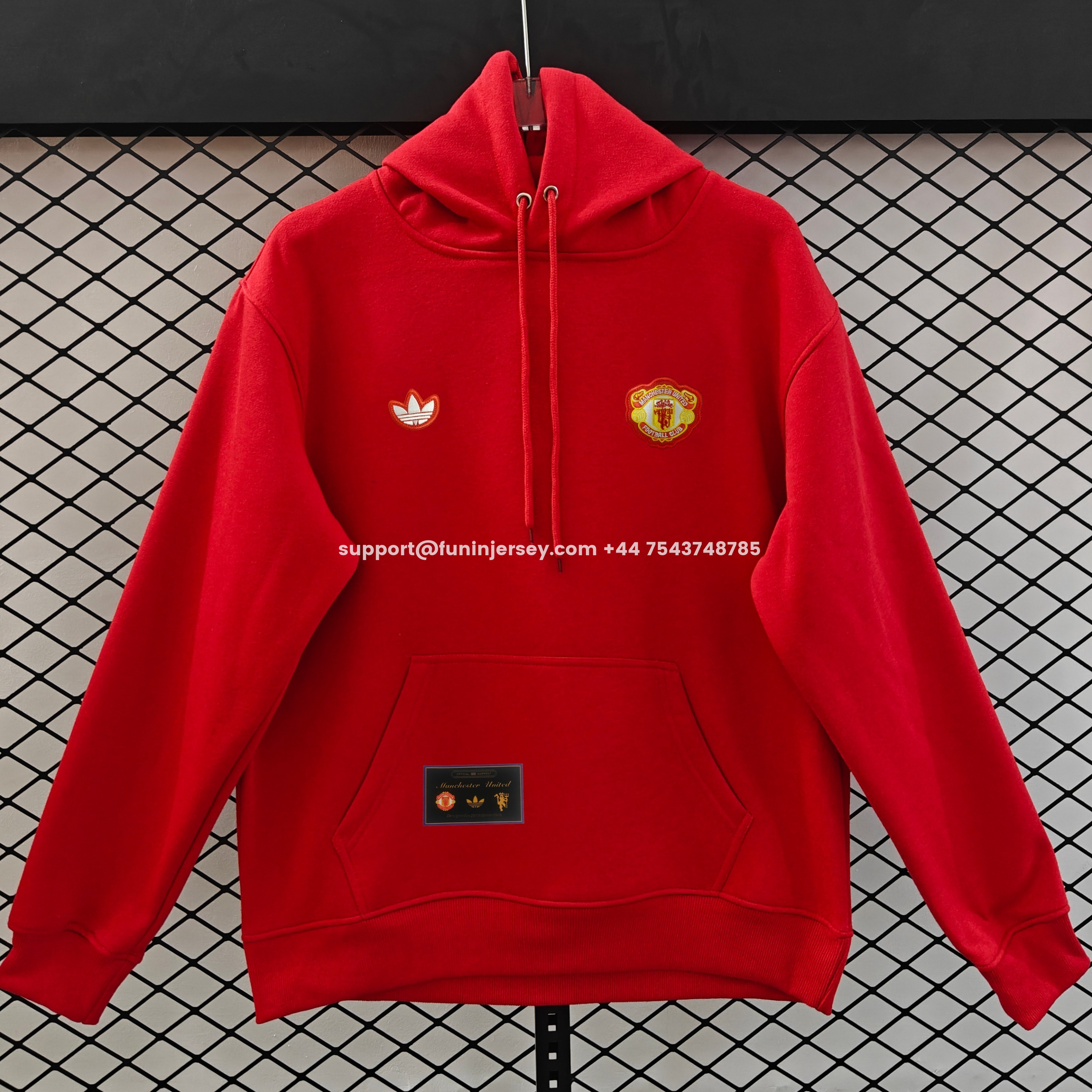 Funinjersey-Manchester United 25-26 Originals Terrace Icon Unisex Pullover Hoodie