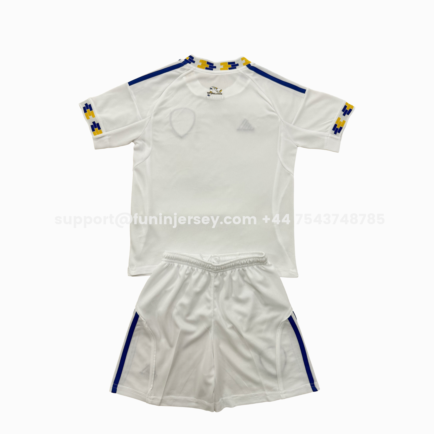 Funinjersey-Leeds United 25-26 Home Men's Adult Jersey Set - Fans Version