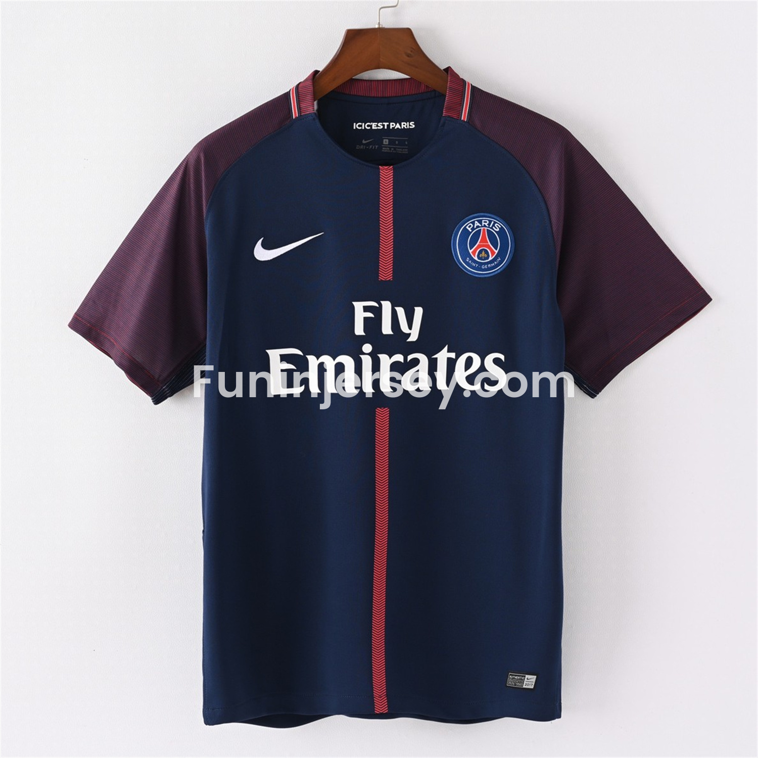 Funinjersey-Retro Paris Saint-Germain PSG 2017-18 Home Jersey